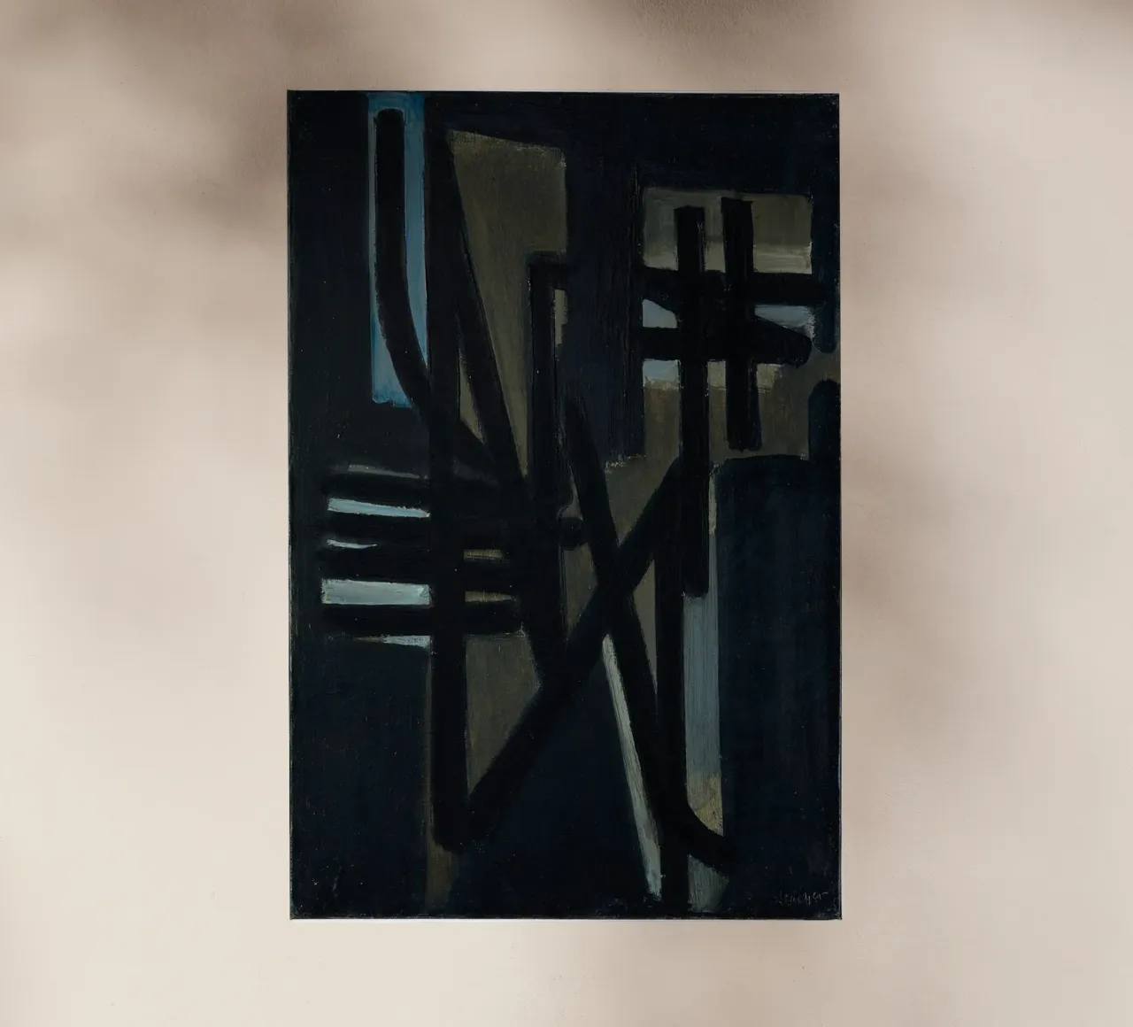 Pierre Soulages (nato nel 1919) pellicola backlit da Spencershop