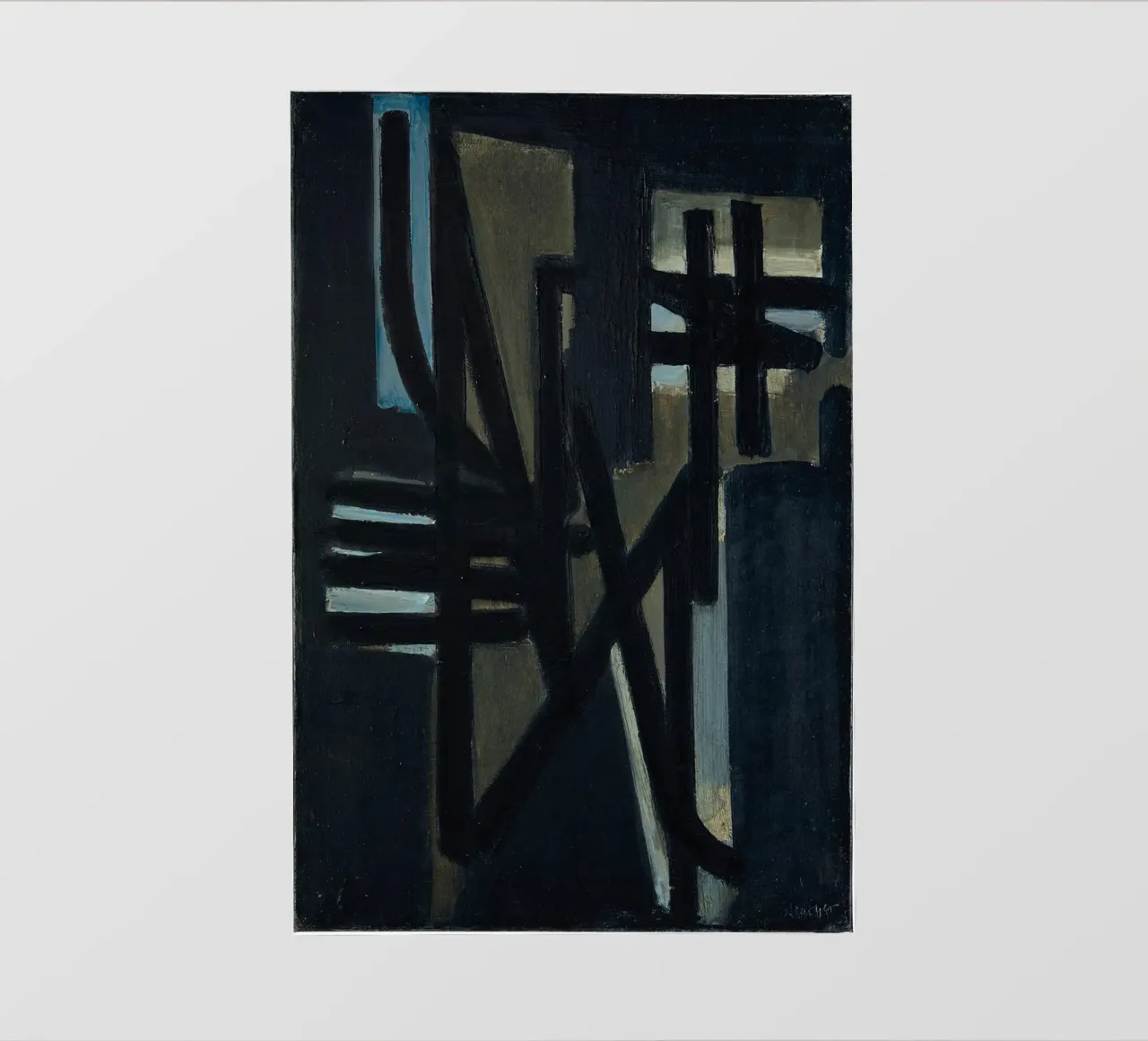 Pierre Soulages (nato nel 1919) pellicola backlit da Spencershop