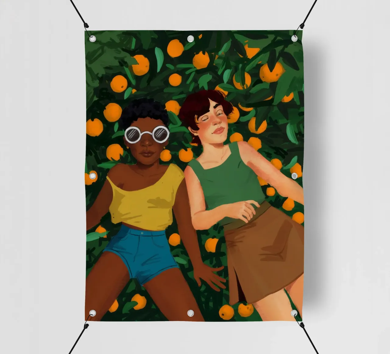 Compagni di giardino degli agrumi telo in pvc da Petal Canvas