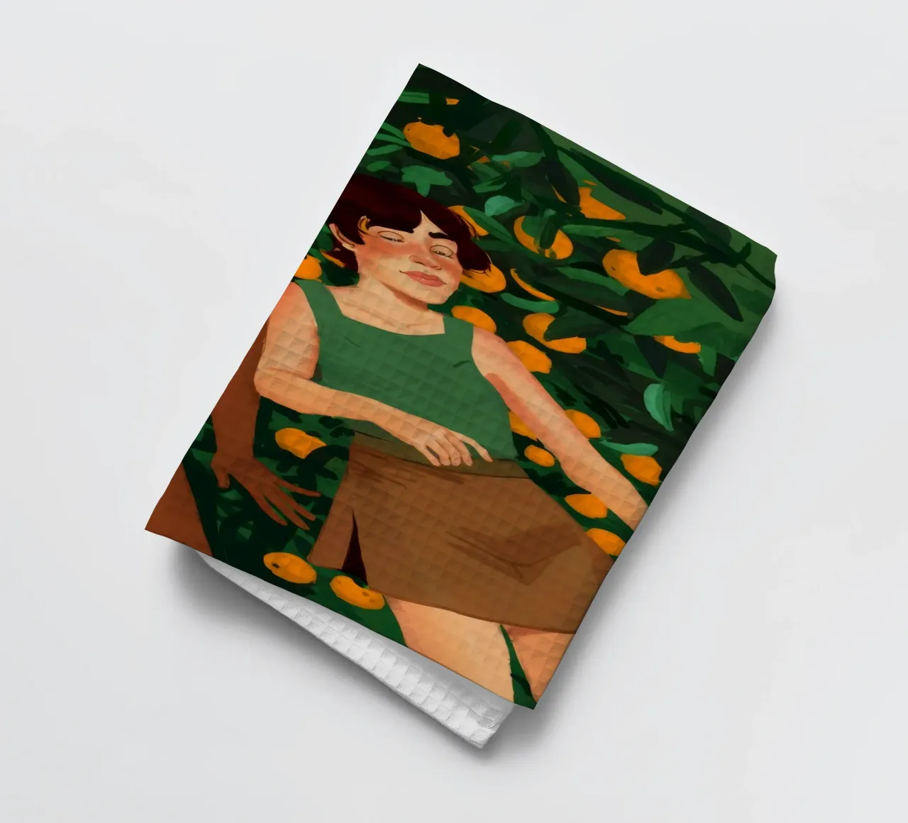 Compagni di giardino degli agrumi canovaccio da cucina da Petal Canvas