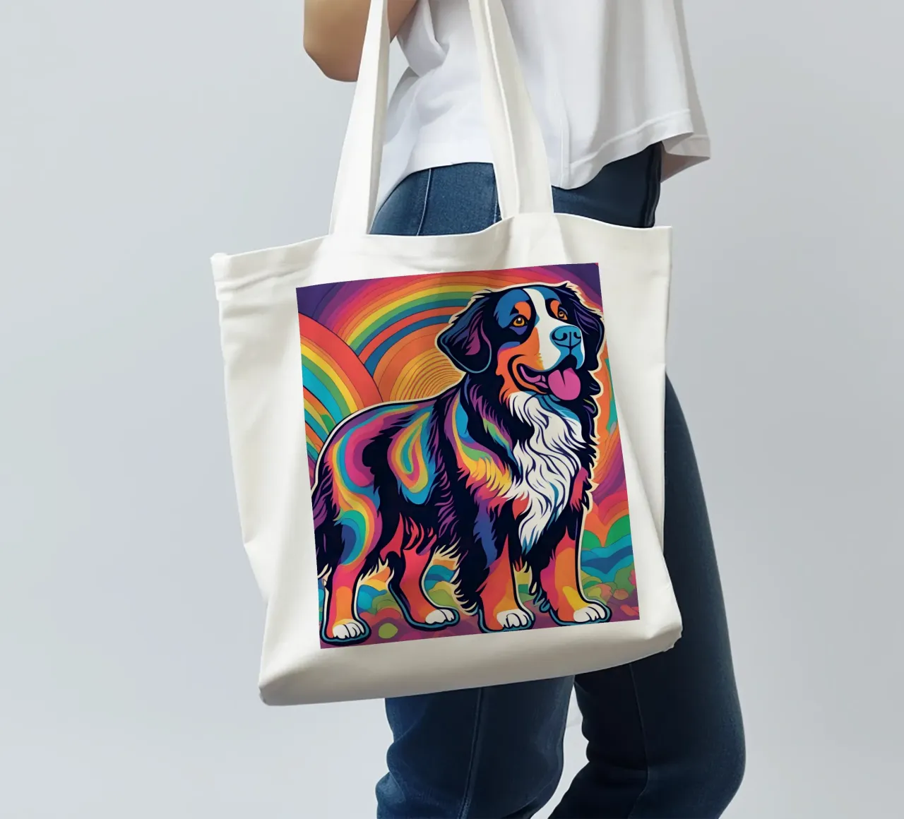 Bernersennen in Bunt #16 tote bag by Yumis.Beargang.and.Me