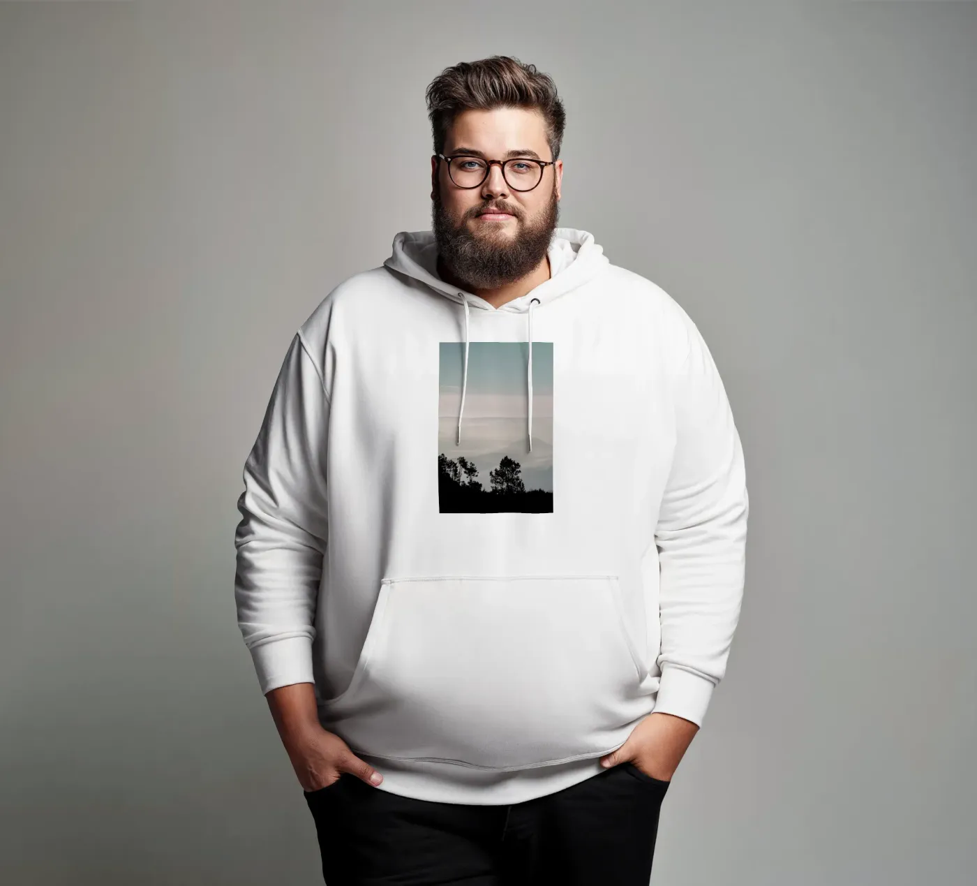 Mountain Range hoodie van Ingrid Beddoes