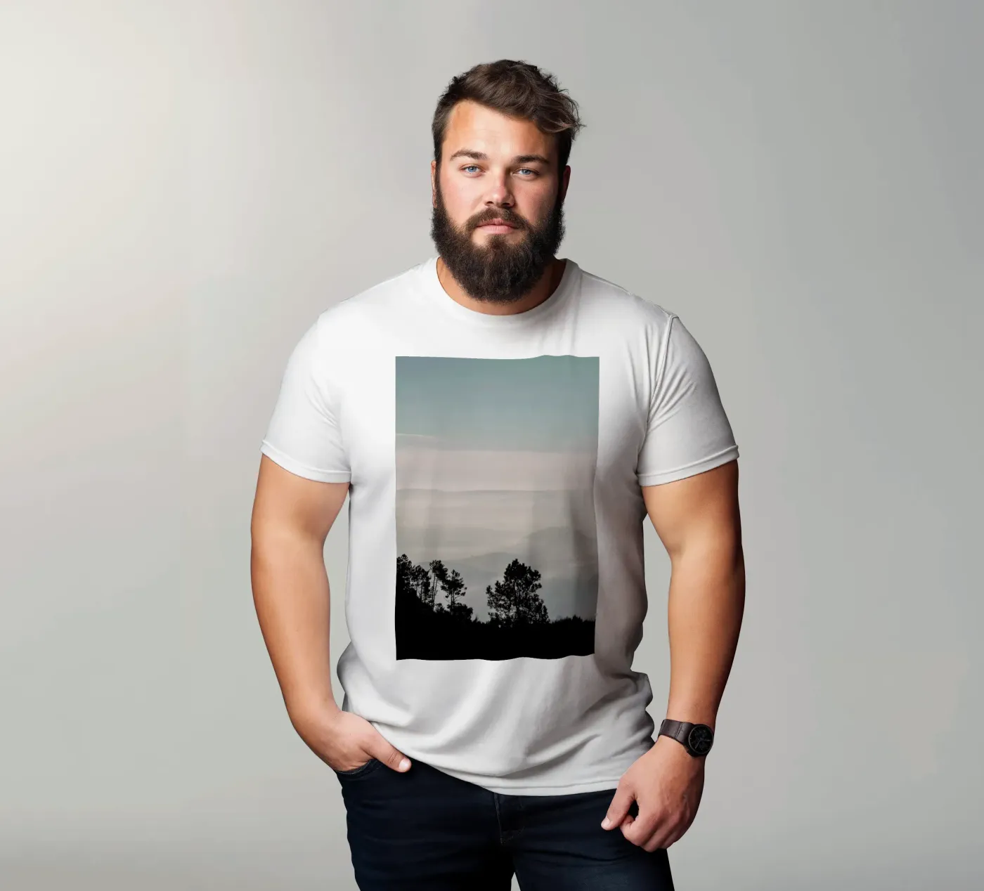 Mountain Range t-shirt da Ingrid Beddoes