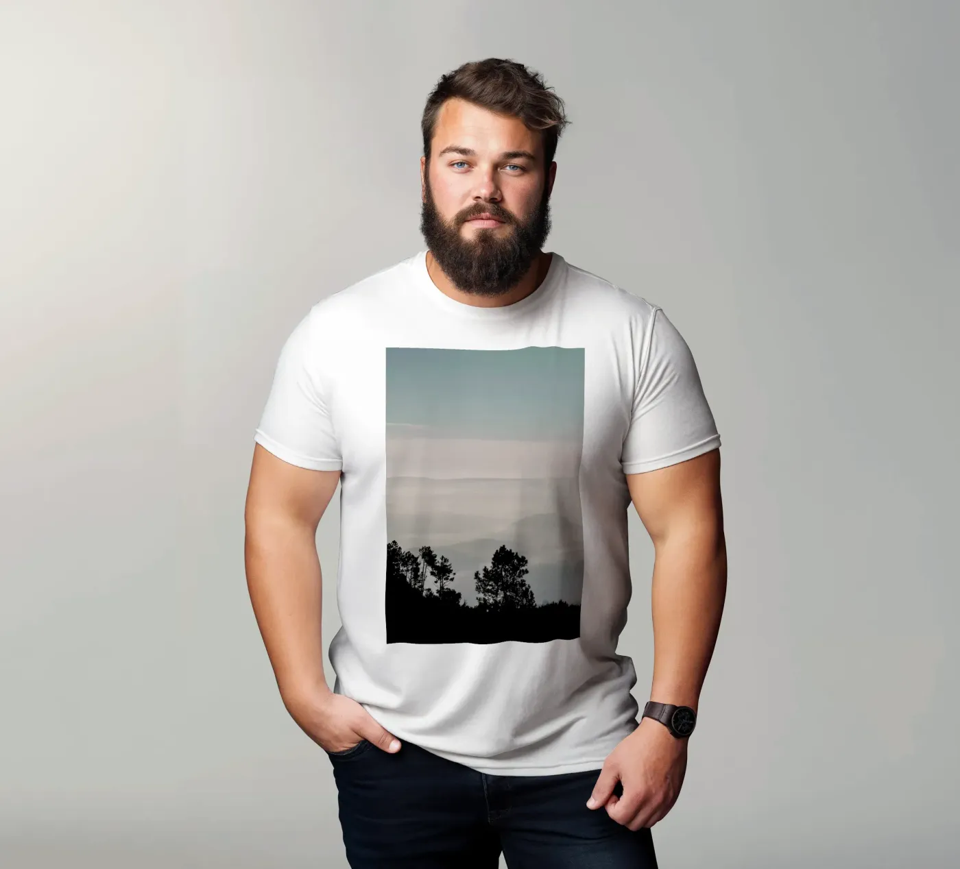 Mountain Range t-shirt da Ingrid Beddoes