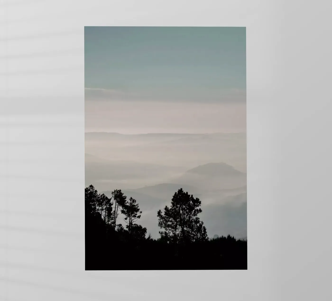 Mountain Range backlit folie van Ingrid Beddoes