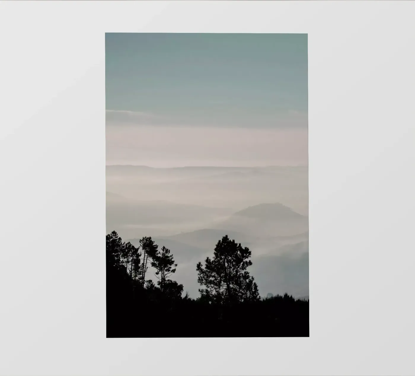 Mountain Range backlit folie van Ingrid Beddoes