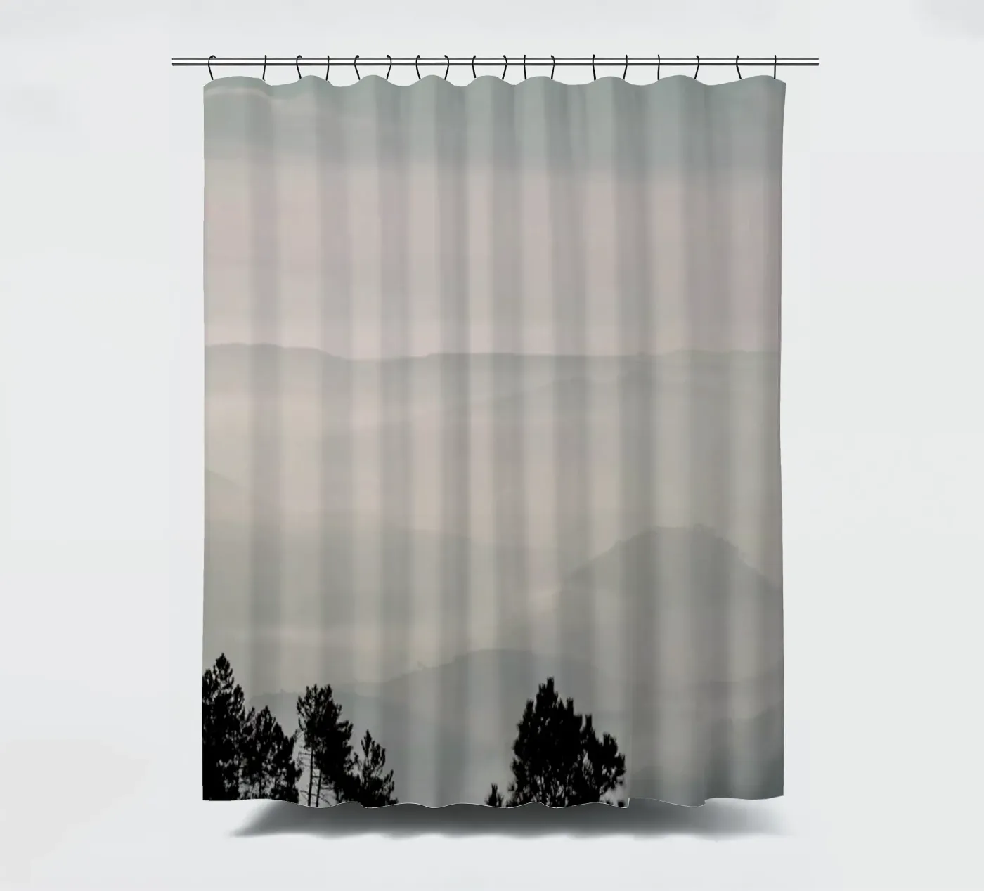 Mountain Range Duschvorhang von Ingrid Beddoes