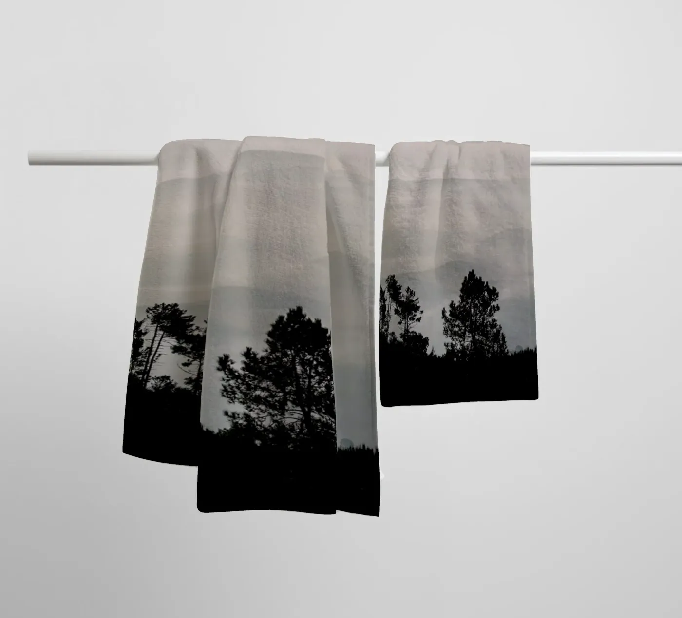 Mountain Range towel by Ingrid Beddoes