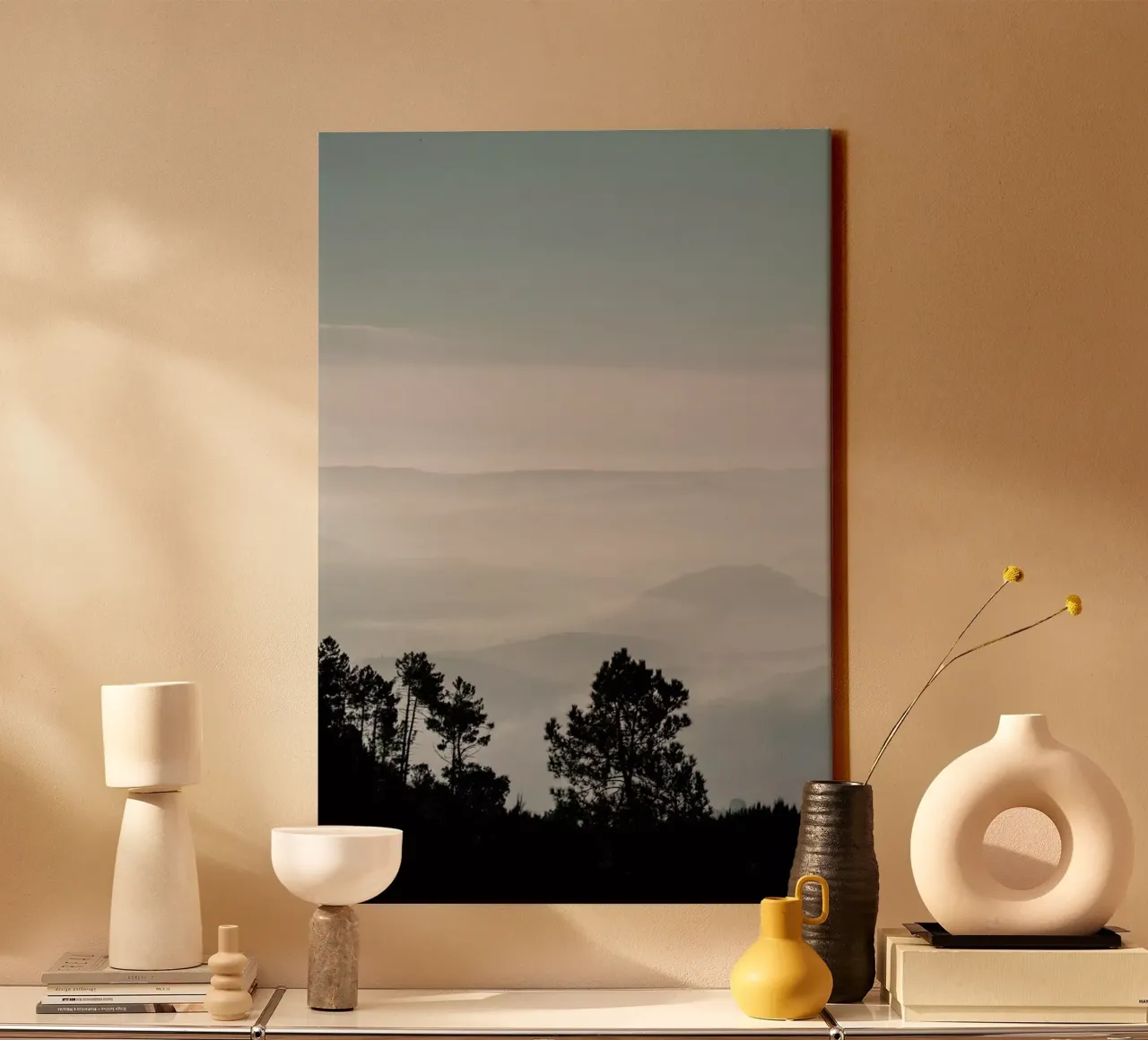 Mountain Range canvas van Ingrid Beddoes