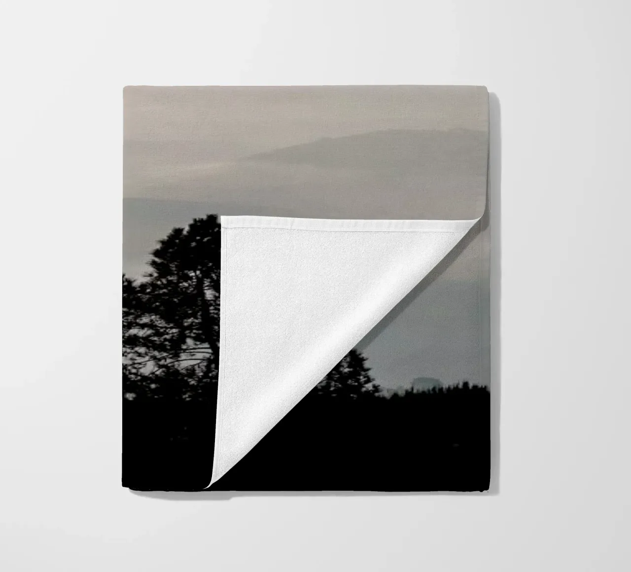 Mountain Range beach towel by Ingrid Beddoes