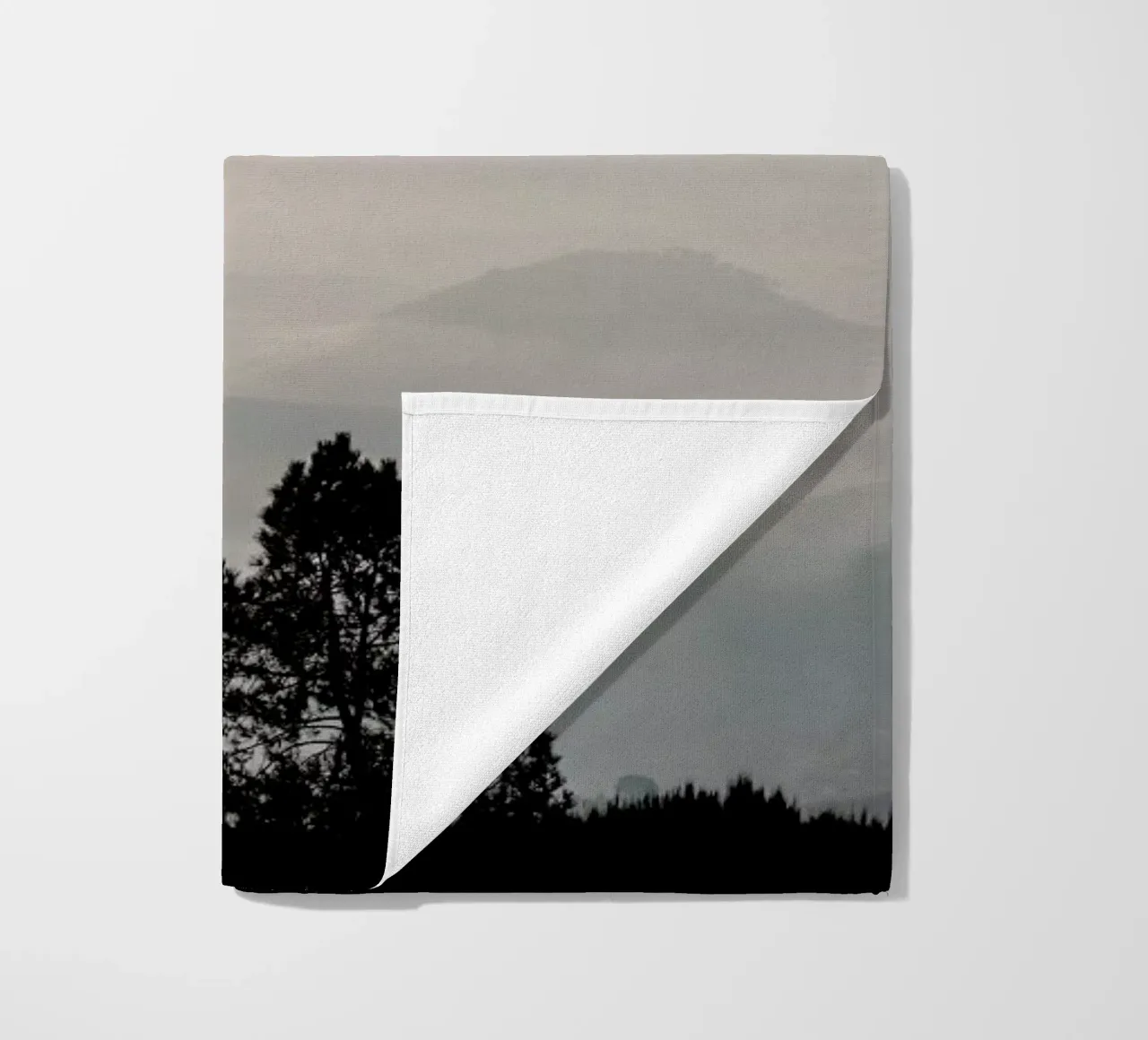 Mountain Range beach towel by Ingrid Beddoes