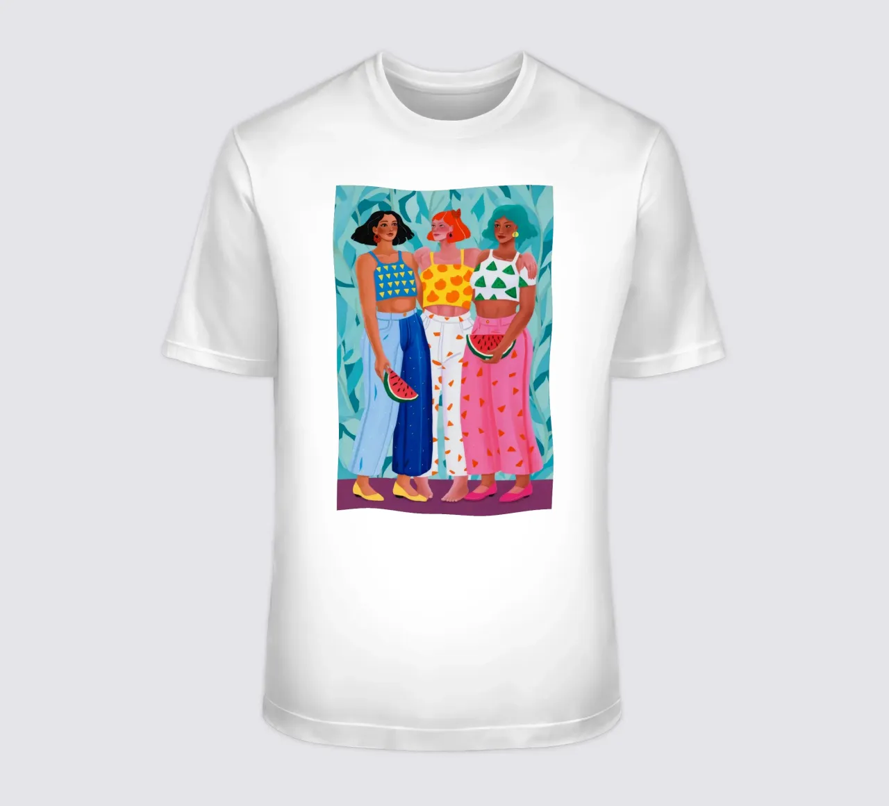 Trio d'amitiés fructueuses t-shirt de Petal Canvas