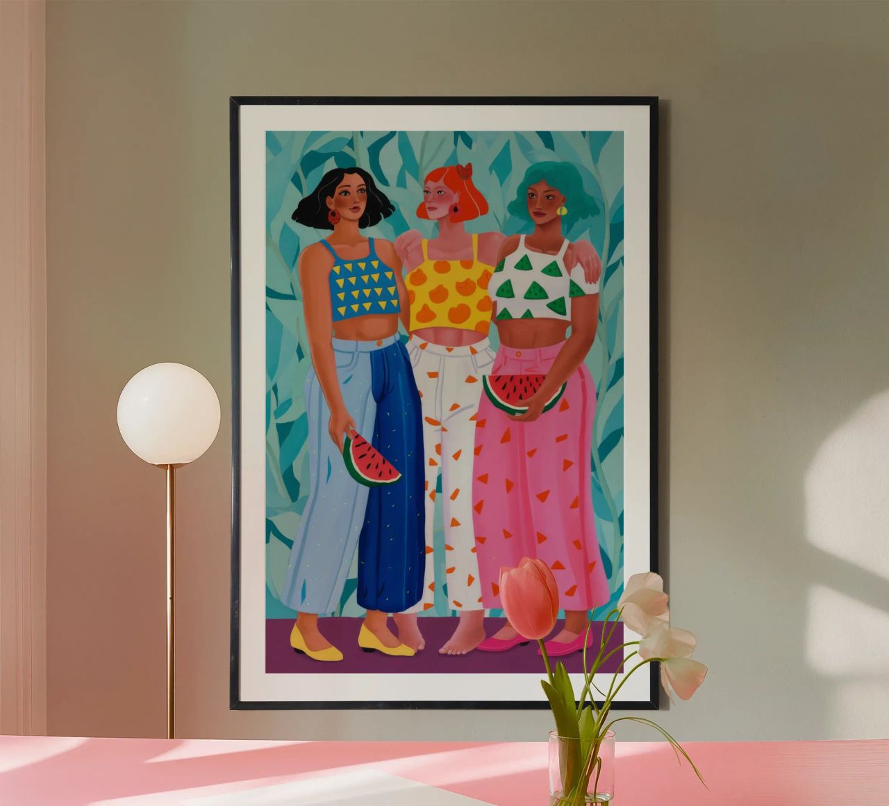 Fruitful Friendship Trio poster by Petal Canvas