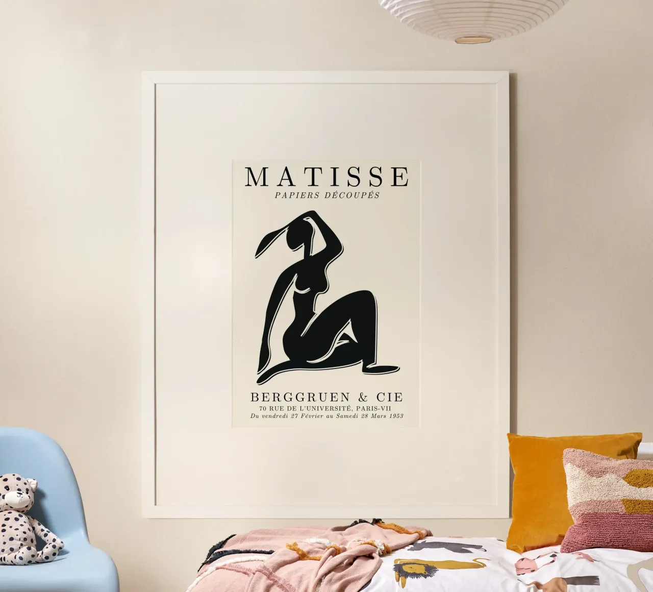 Poster Matisse Papies Découpés Nudo seduto - Astratto moderno poster da NorwesClub