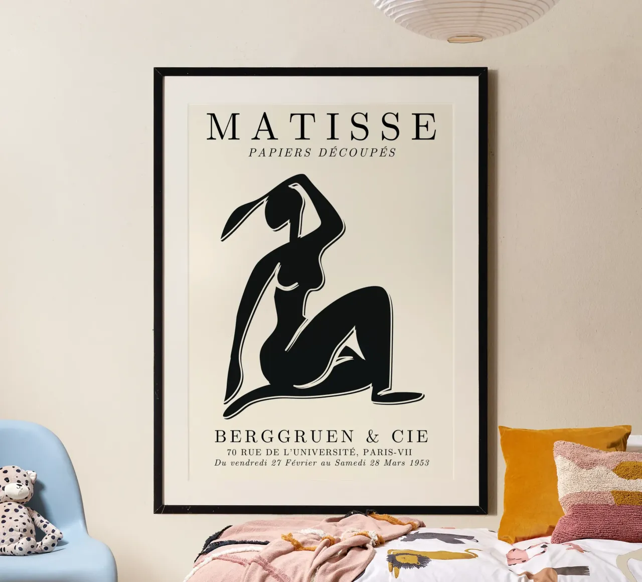 Poster Matisse Papies Découpés Nudo seduto - Astratto moderno poster da NorwesClub