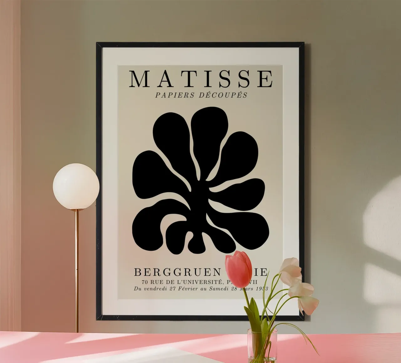Matisse "Papiers Découpés" Tentoonstellingsaffiche - Abstracte Kunst Pri poster van NorwesClub
