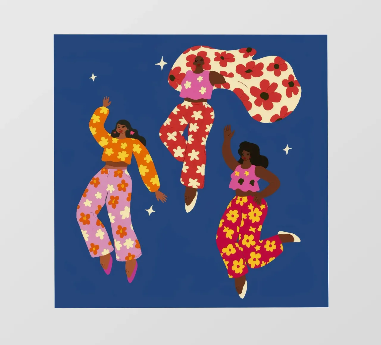 Joyful Floral Dance pvc cover by Petal Canvas