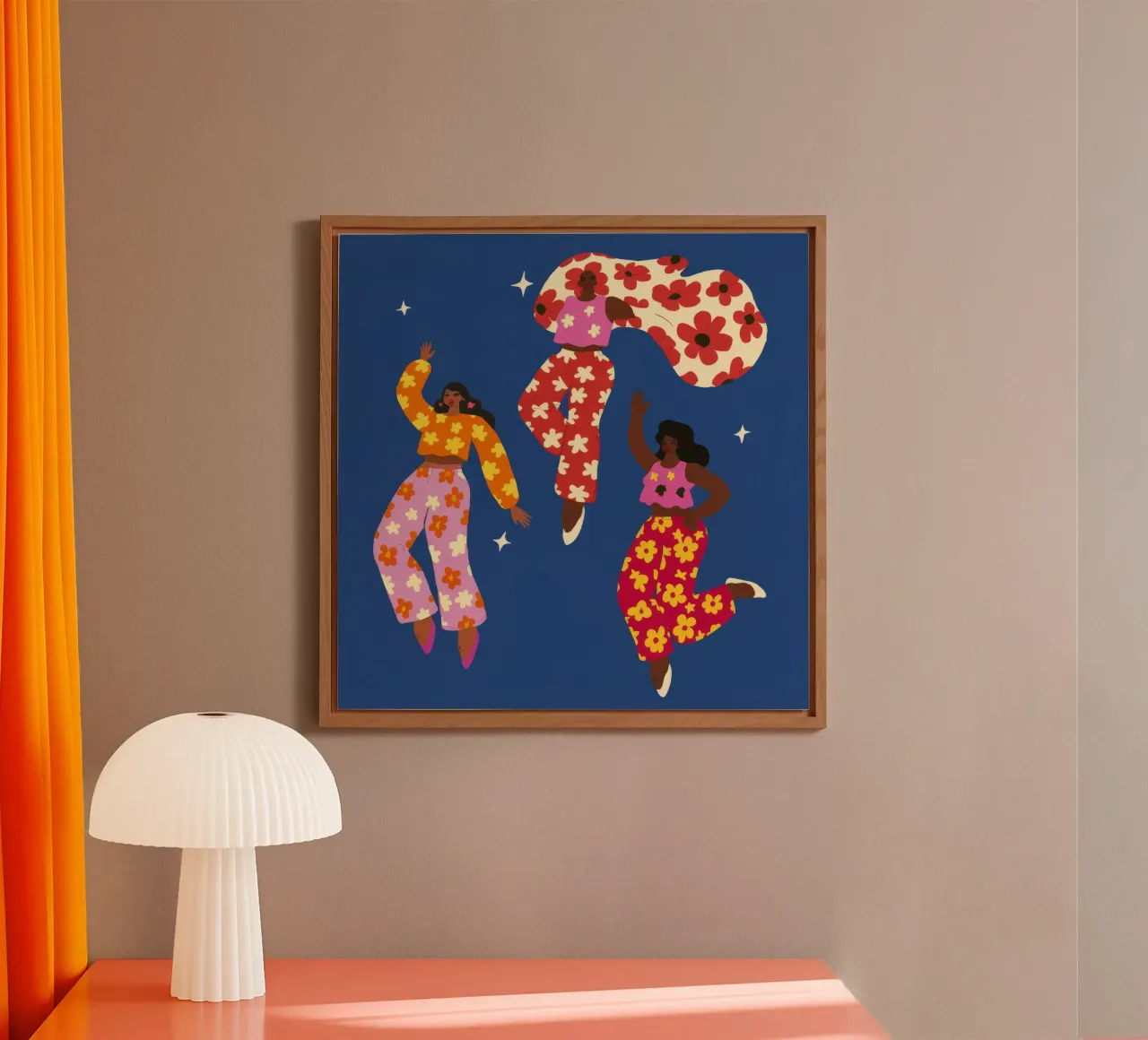 Joyful Floral Dance forex plate by Petal Canvas