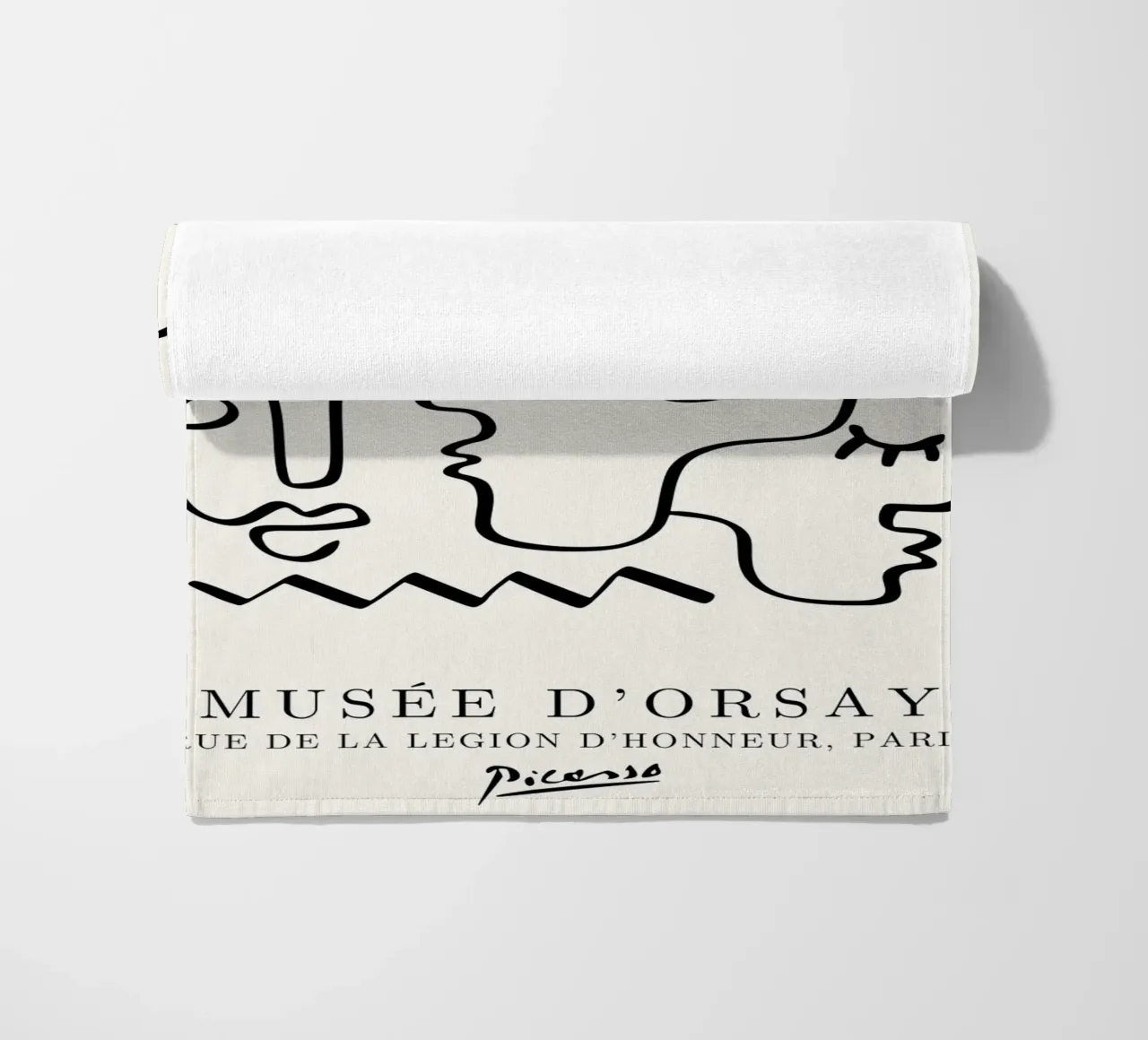Picasso Faces Ensemble Line Art - Cubist Gallery Print toalla de playa de NorwesClub