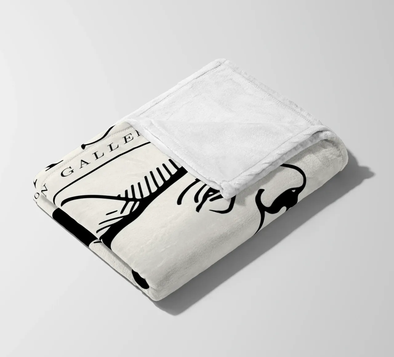 Picasso Self-Portrait Beret - Modernist Gallery Art Print fleece blanket by NorwesClub