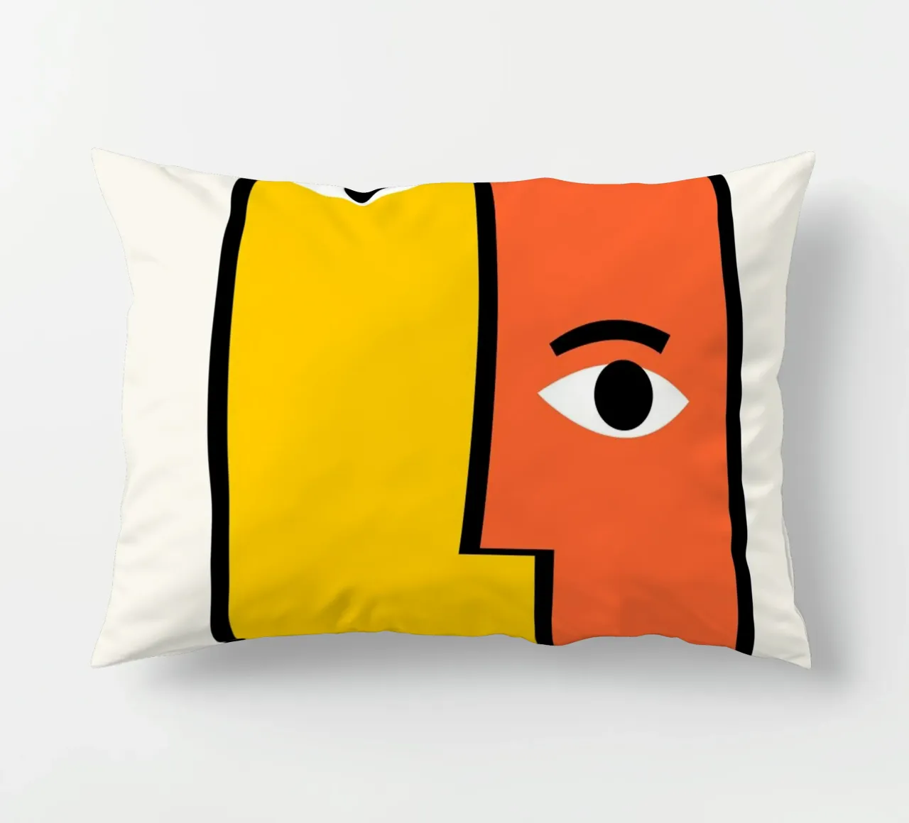 Picasso Cubist Faces Abstract Print | Modern Gallery Wall Ar cuscino da NorwesClub