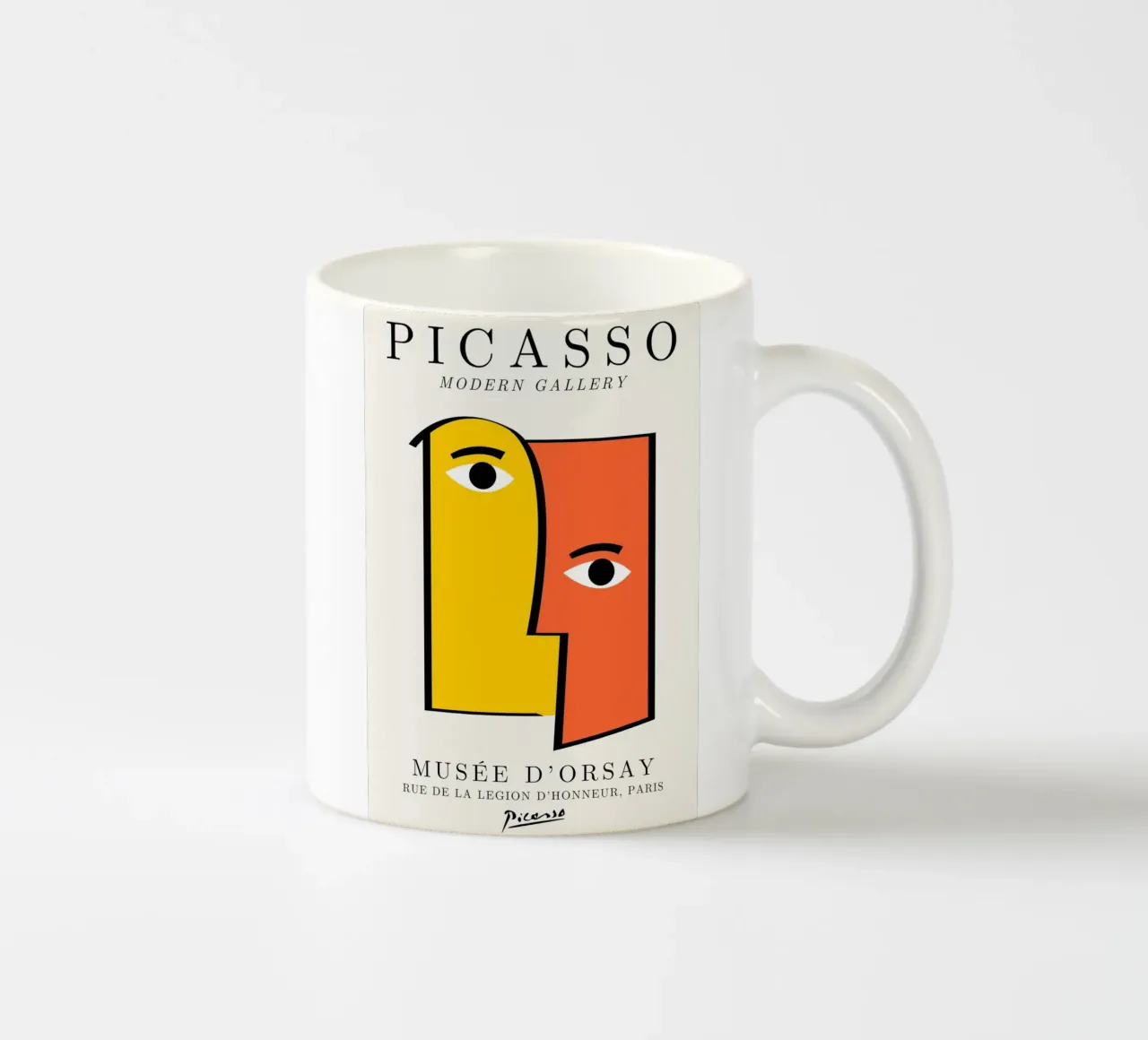 Picasso Cubist Faces Abstract Print | Modern Gallery Wall Ar tazza in ceramica da NorwesClub