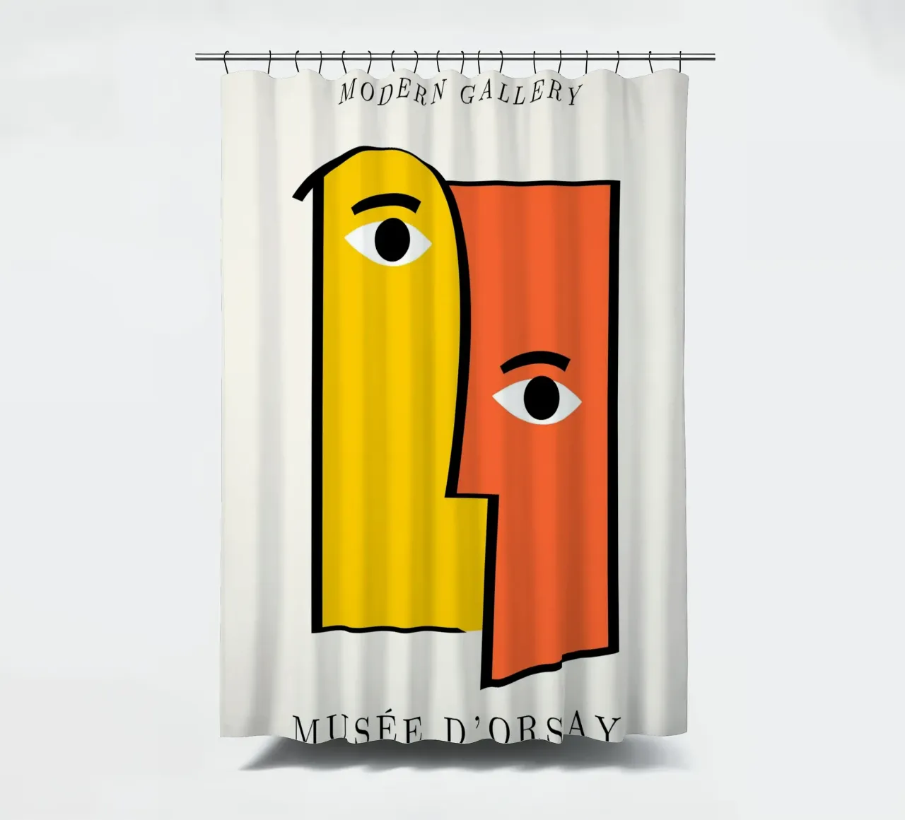 Picasso Cubist Faces Abstract Print | Modern Gallery Wall Ar tenda da doccia da NorwesClub
