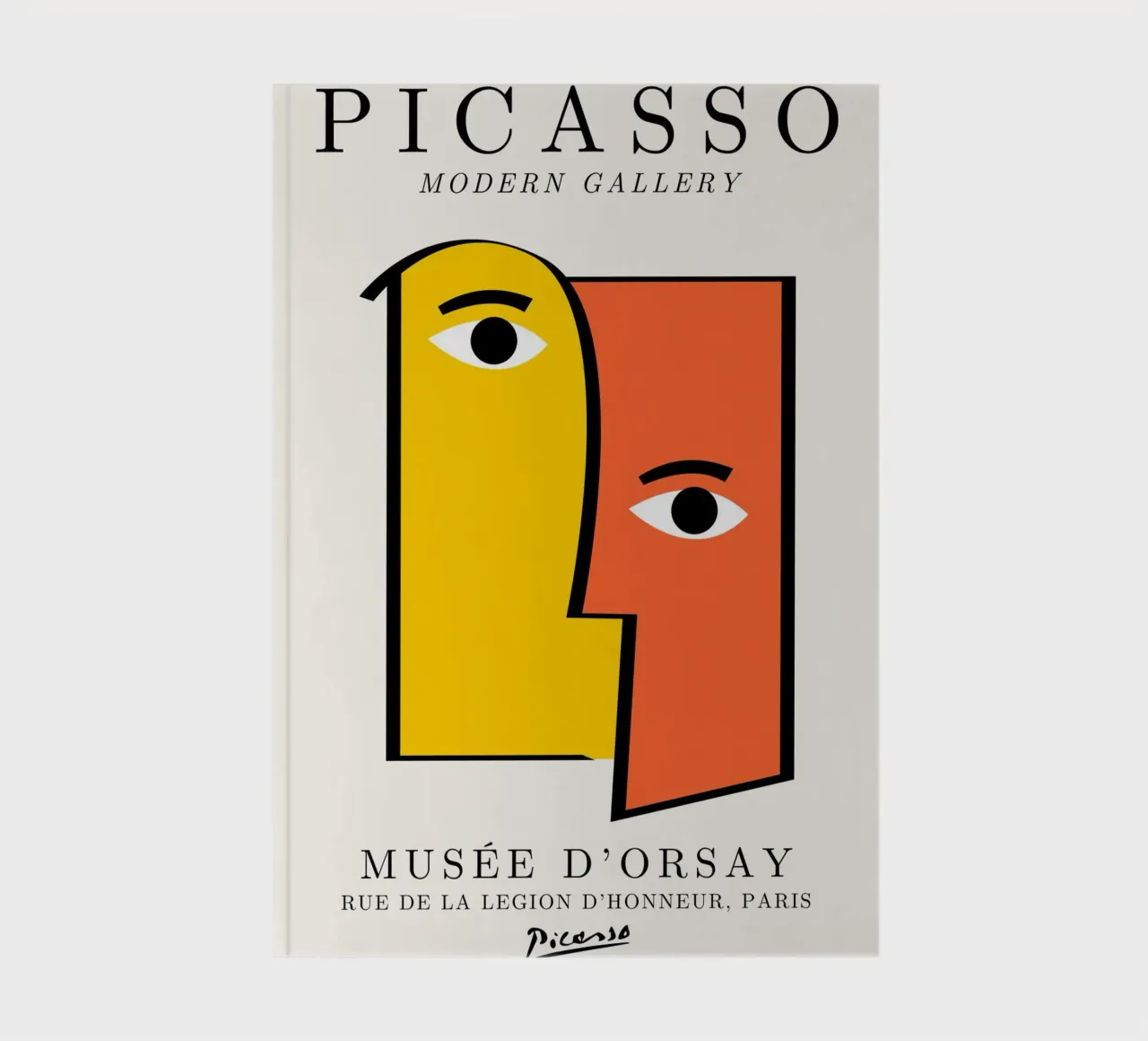 Picasso Cubist Faces Abstract Print | Modern Gallery Wall Ar notebook by NorwesClub