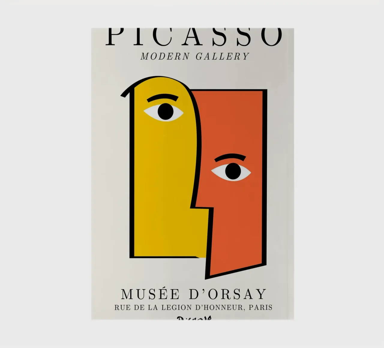 Picasso Cubist Faces Abstract Print | Modern Gallery Wall Ar notebook by NorwesClub
