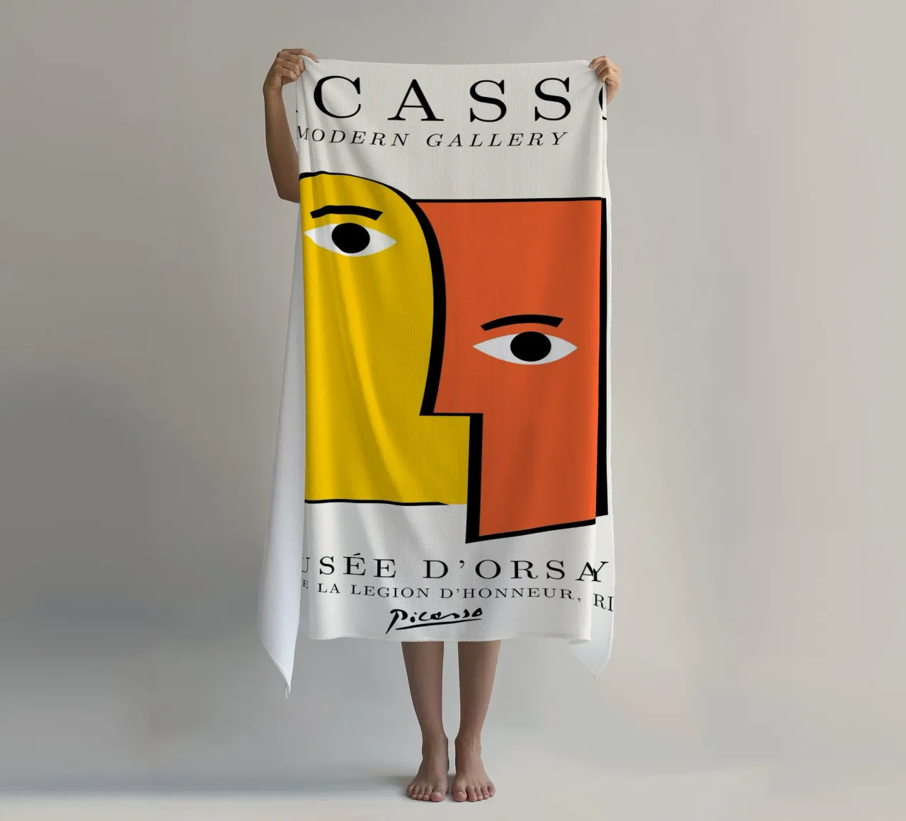 Picasso Cubist Faces Abstract Print | Modern Gallery Wall Ar telo mare da NorwesClub