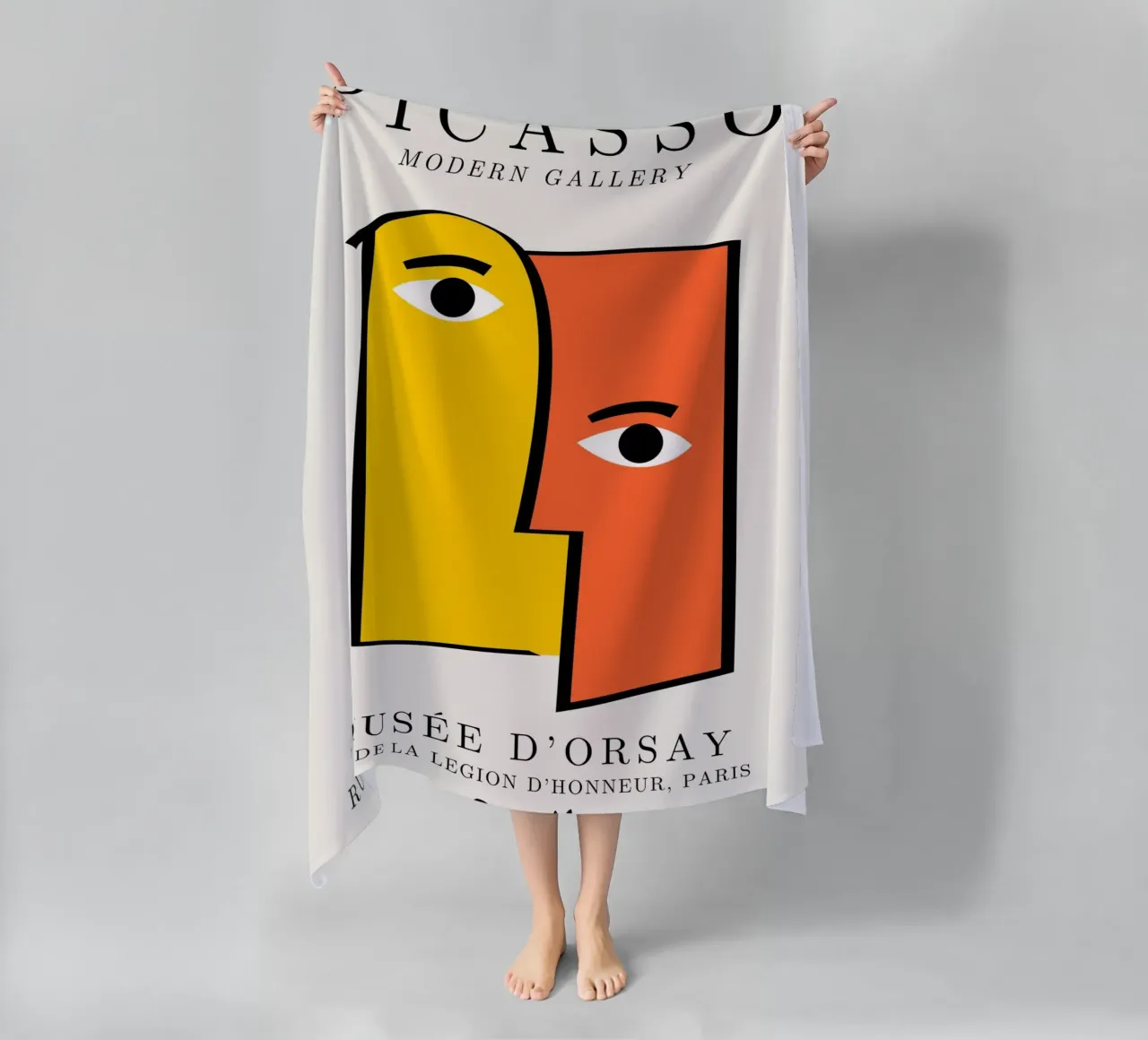 Picasso Cubist Faces Abstract Print | Modern Gallery Wall Ar telo mare da NorwesClub