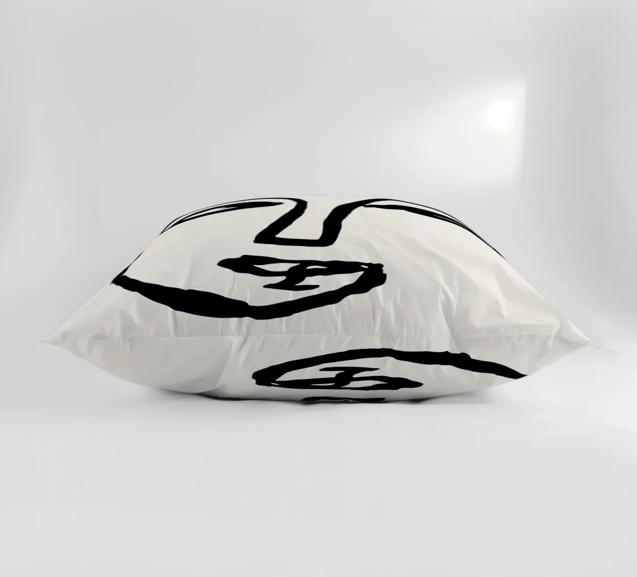 Picasso Abstract Face Line Art Print | Minimalist Modern Gal decorative cushion by NorwesClub