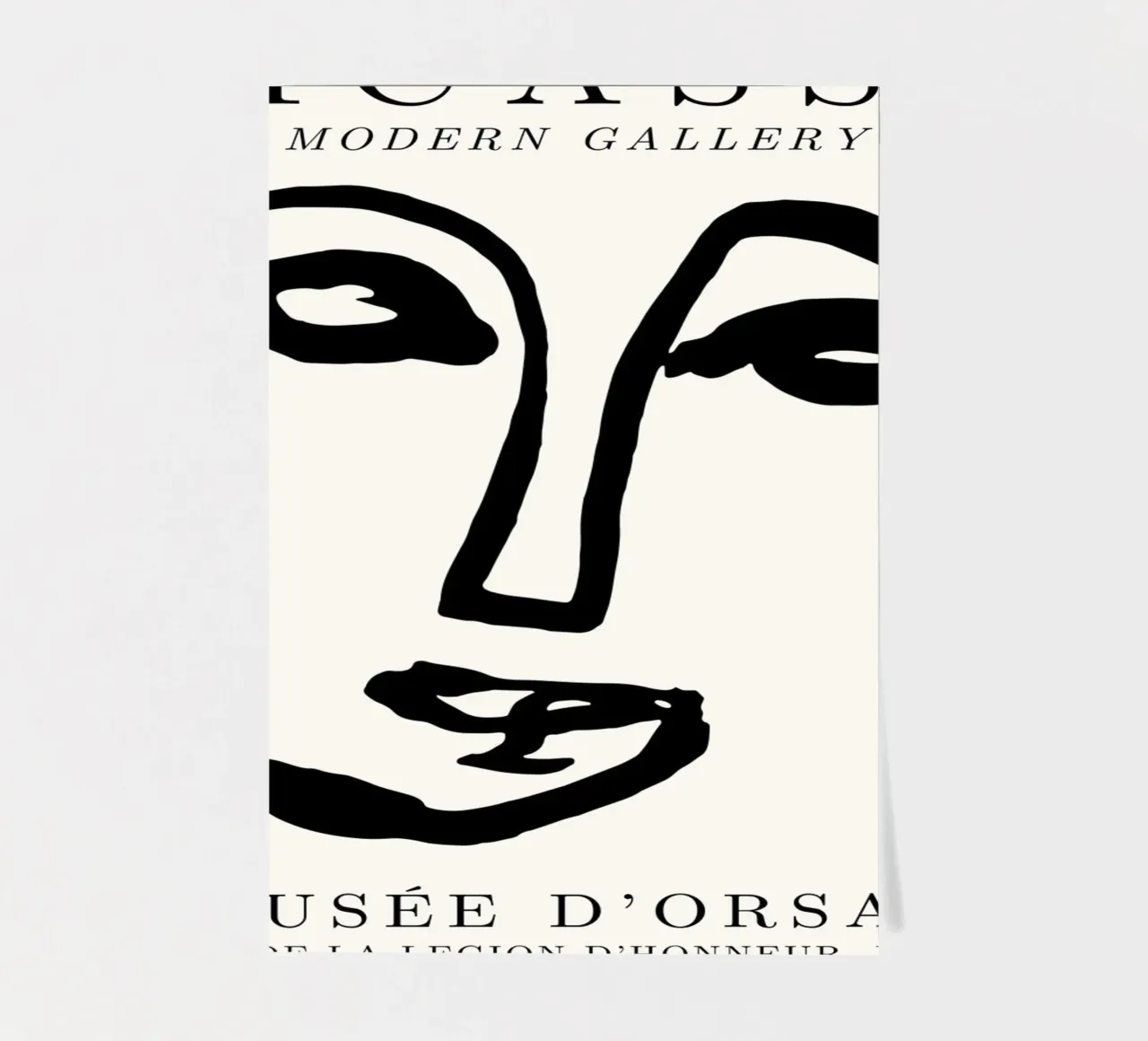 Picasso Abstract Face Line Art Print | Minimalist Modern Gal sticker sheet by NorwesClub