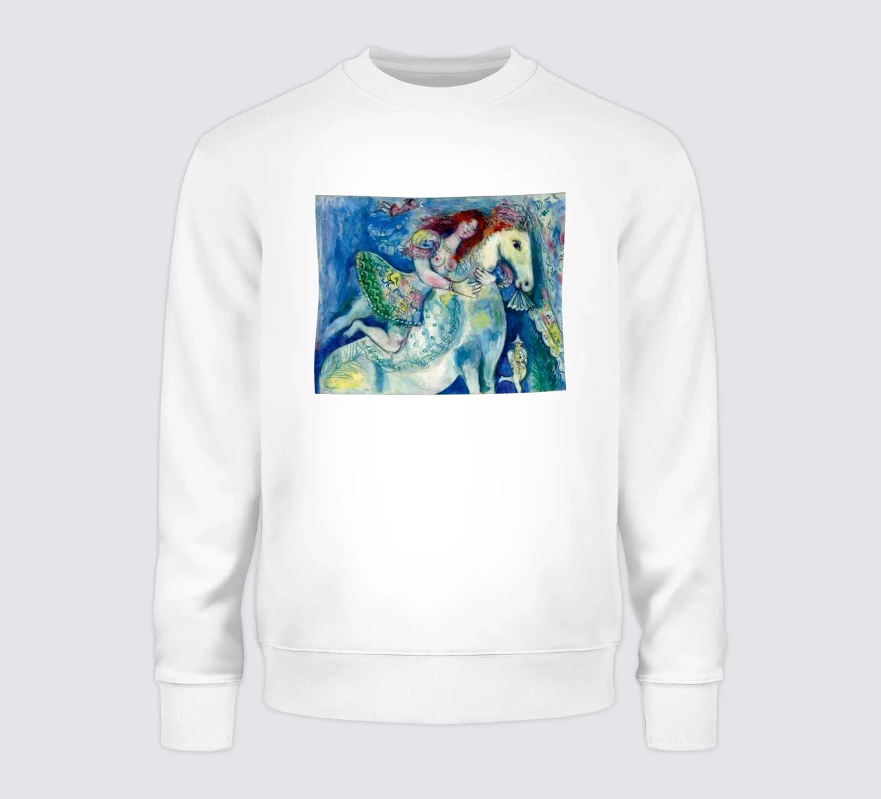 Marc Chagall Ballerina del circo felpa da Kunze Gallery