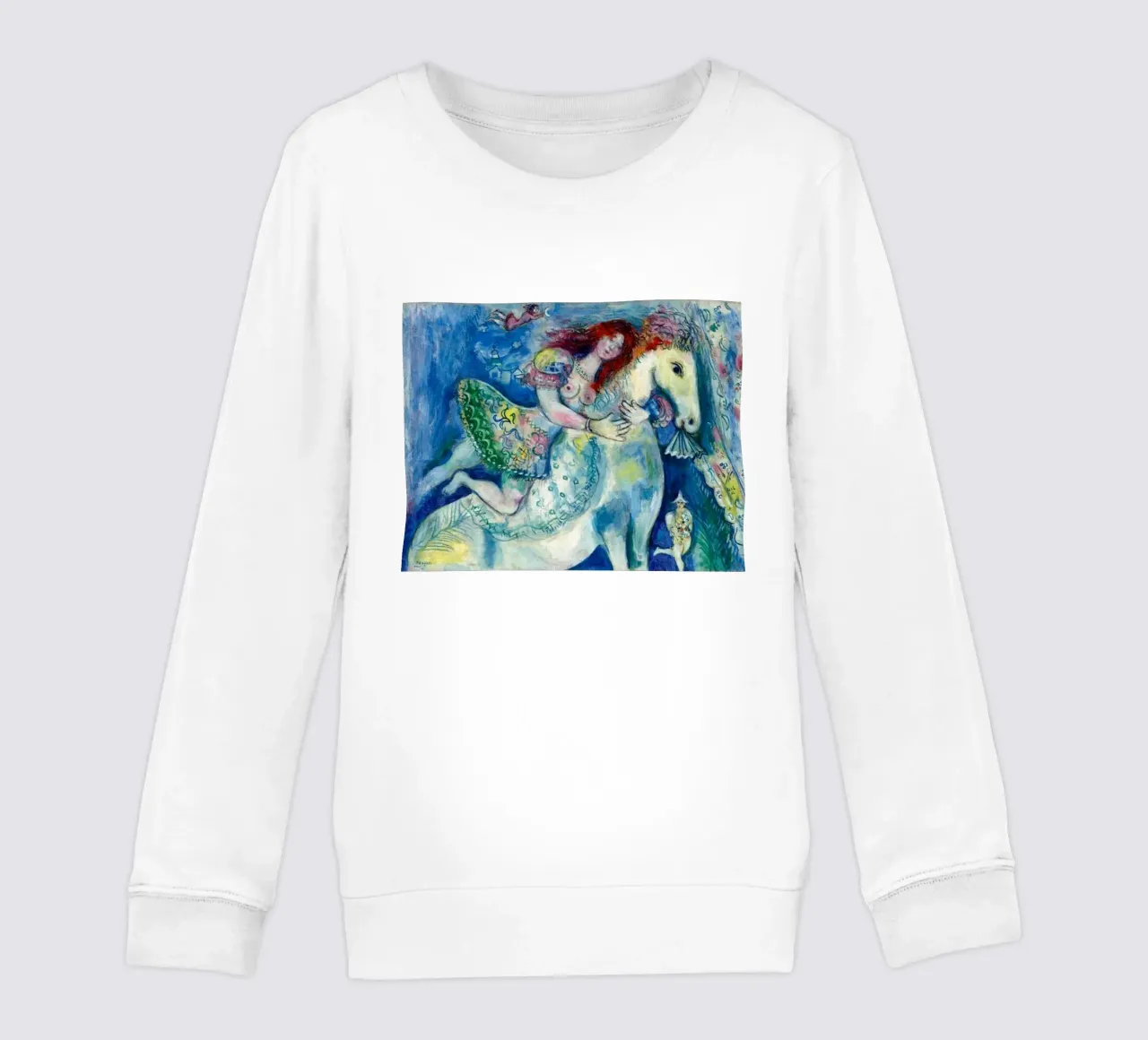 Marc Chagall Ballerina del circo felpa bambino da Kunze Gallery