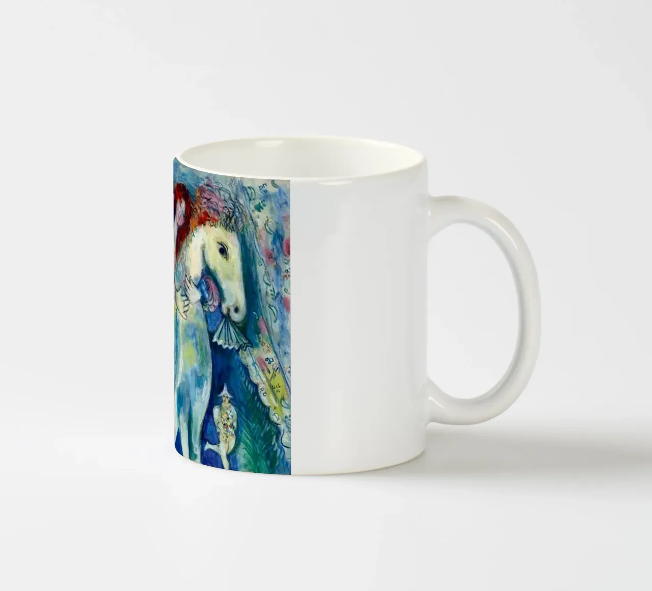 Marc Chagall Zirkustänzerin Keramik Tasse von Kunze Gallery