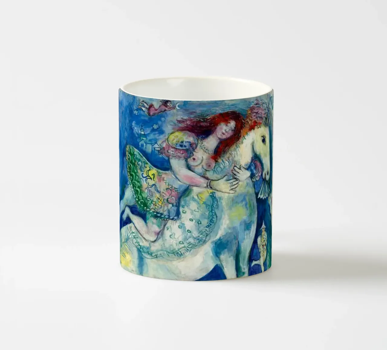 Marc Chagall Zirkustänzerin Keramik Tasse von Kunze Gallery