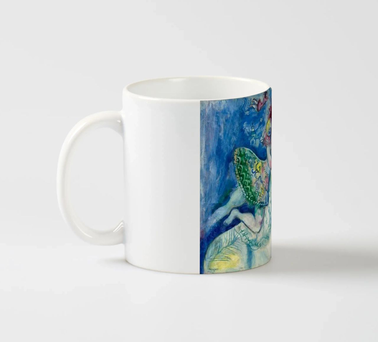 Marc Chagall Ballerina del circo tazza in ceramica da Kunze Gallery