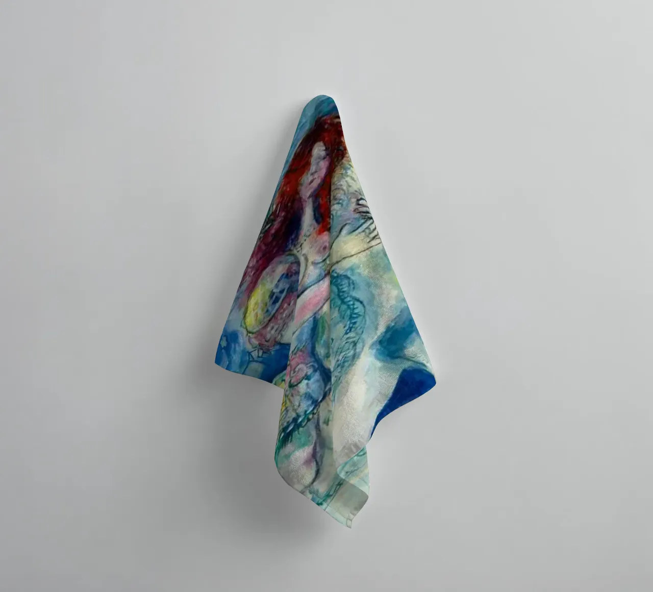 Marc Chagall Circus Dancer towel by Kunze Gallery