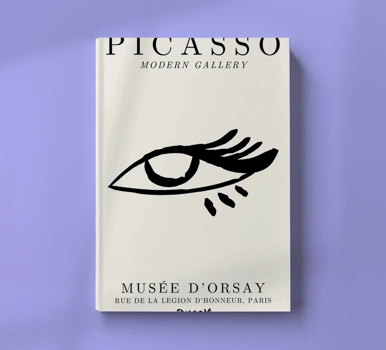 Picasso Eye Abstract Line Art Print | Expressionist Modern T notebook by NorwesClub