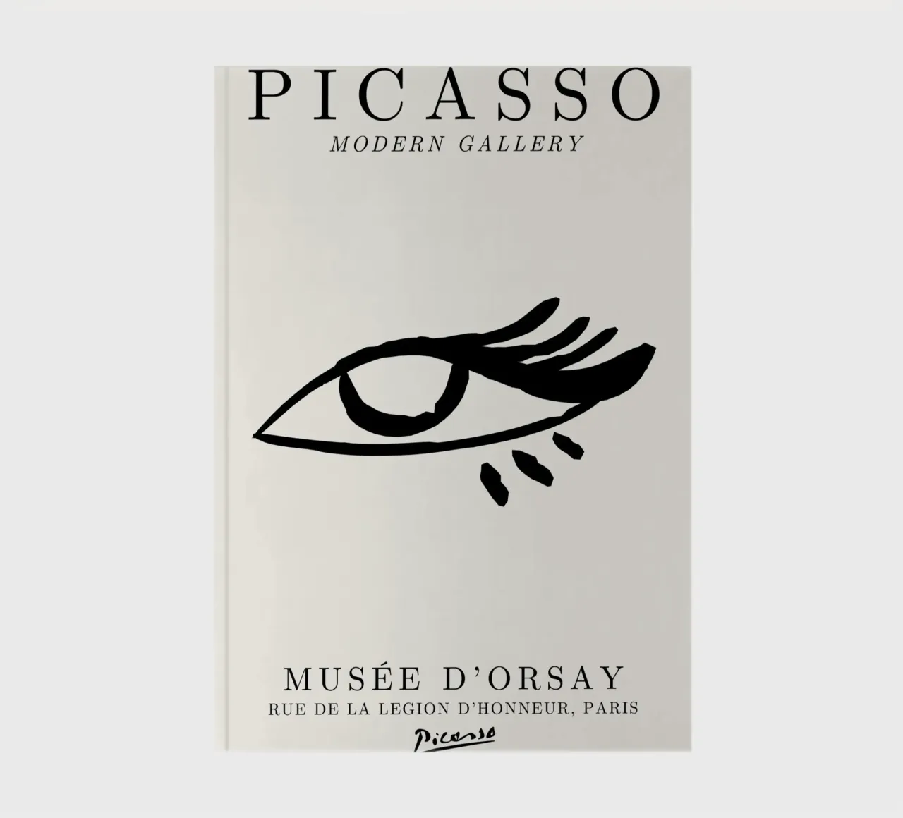 Picasso Eye Abstract Line Art Print | Expressionist Modern T notebook by NorwesClub