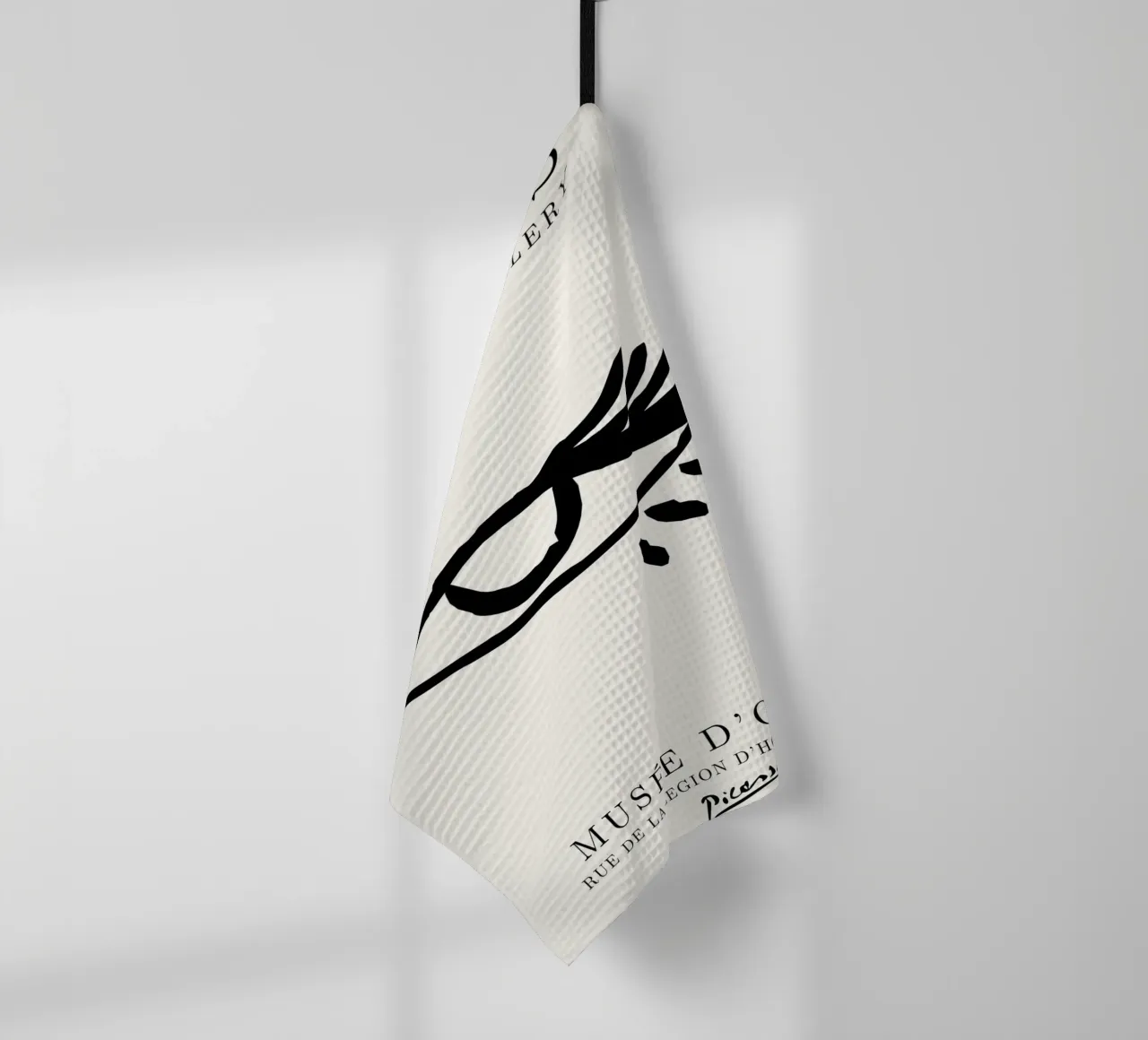 Picasso Eye Abstract Line Art Print | Expressionist Modern T Geschirrtuch von NorwesClub