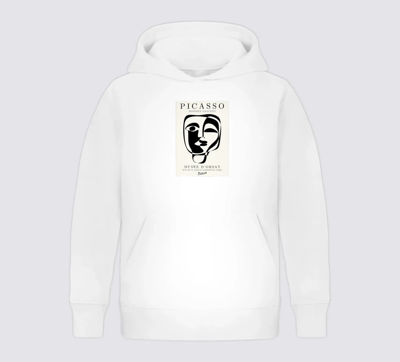 Picasso Abstract Face Mask Art Print | Cubist Modern Gallery sudadera con capucha para niño de NorwesClub