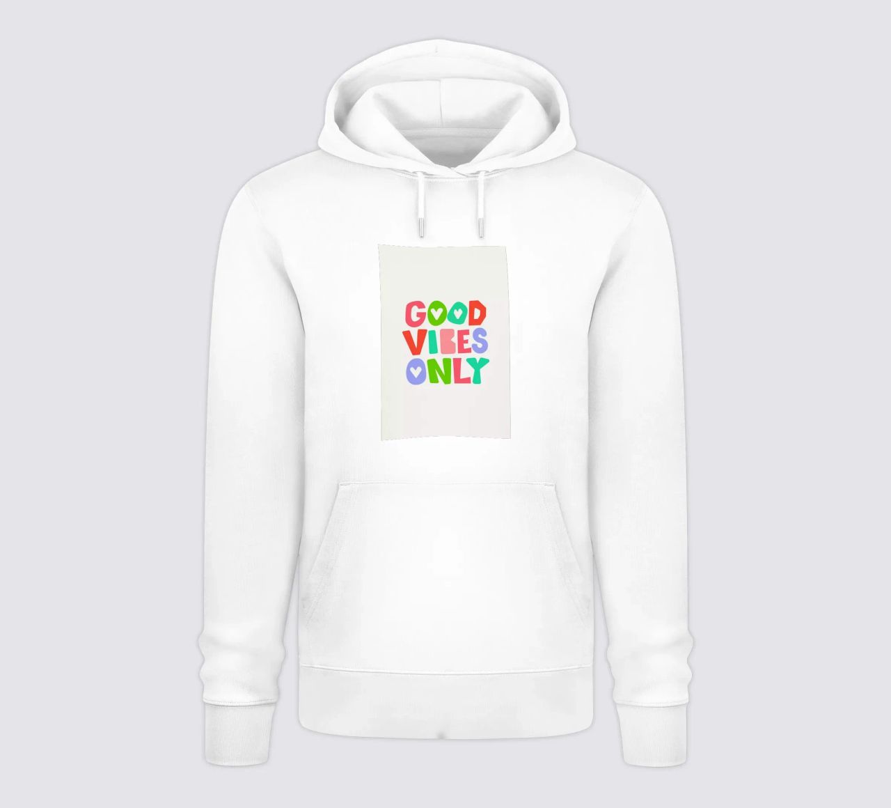Good vibes only felpa con cappuccio da Pure