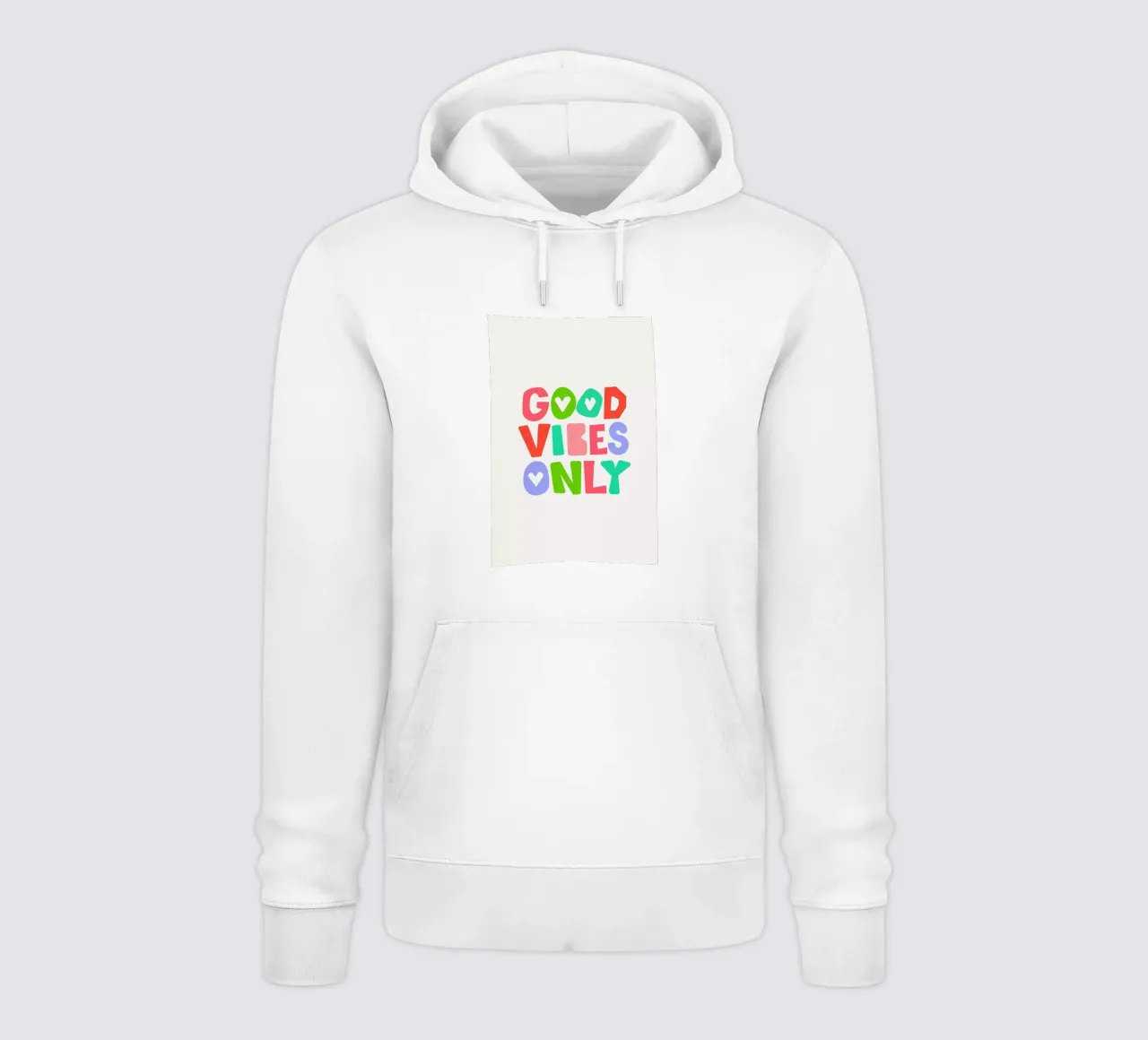 Good vibes only felpa con cappuccio da Pure