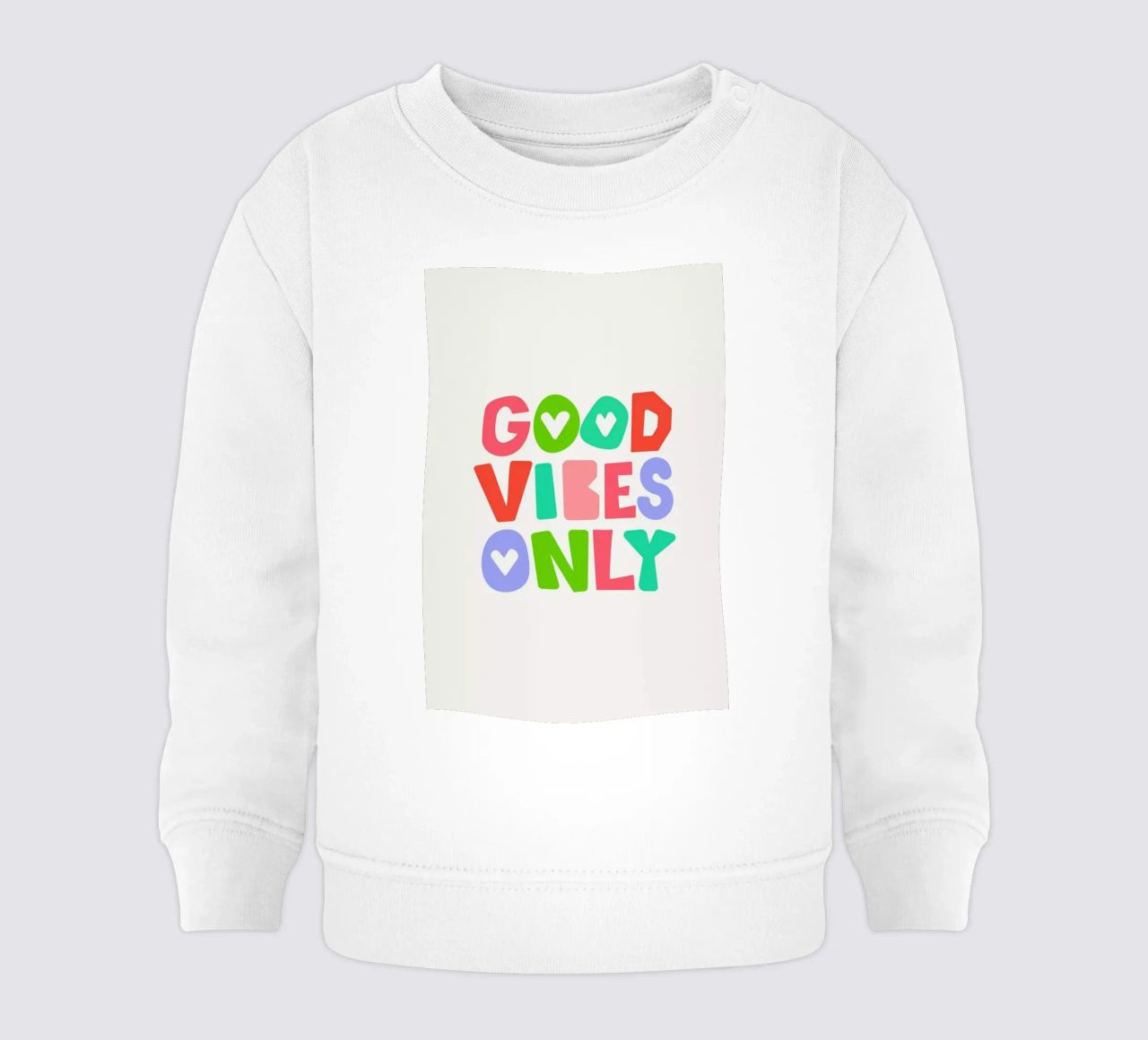 Good vibes only felpa neonato da Pure