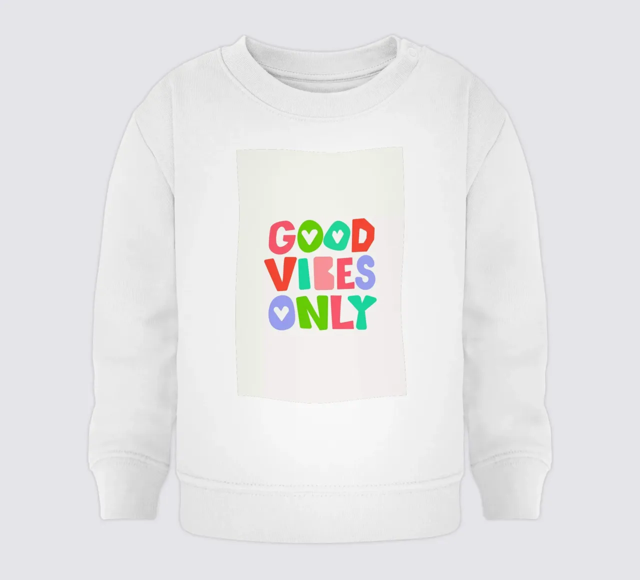 Good vibes only felpa neonato da Pure