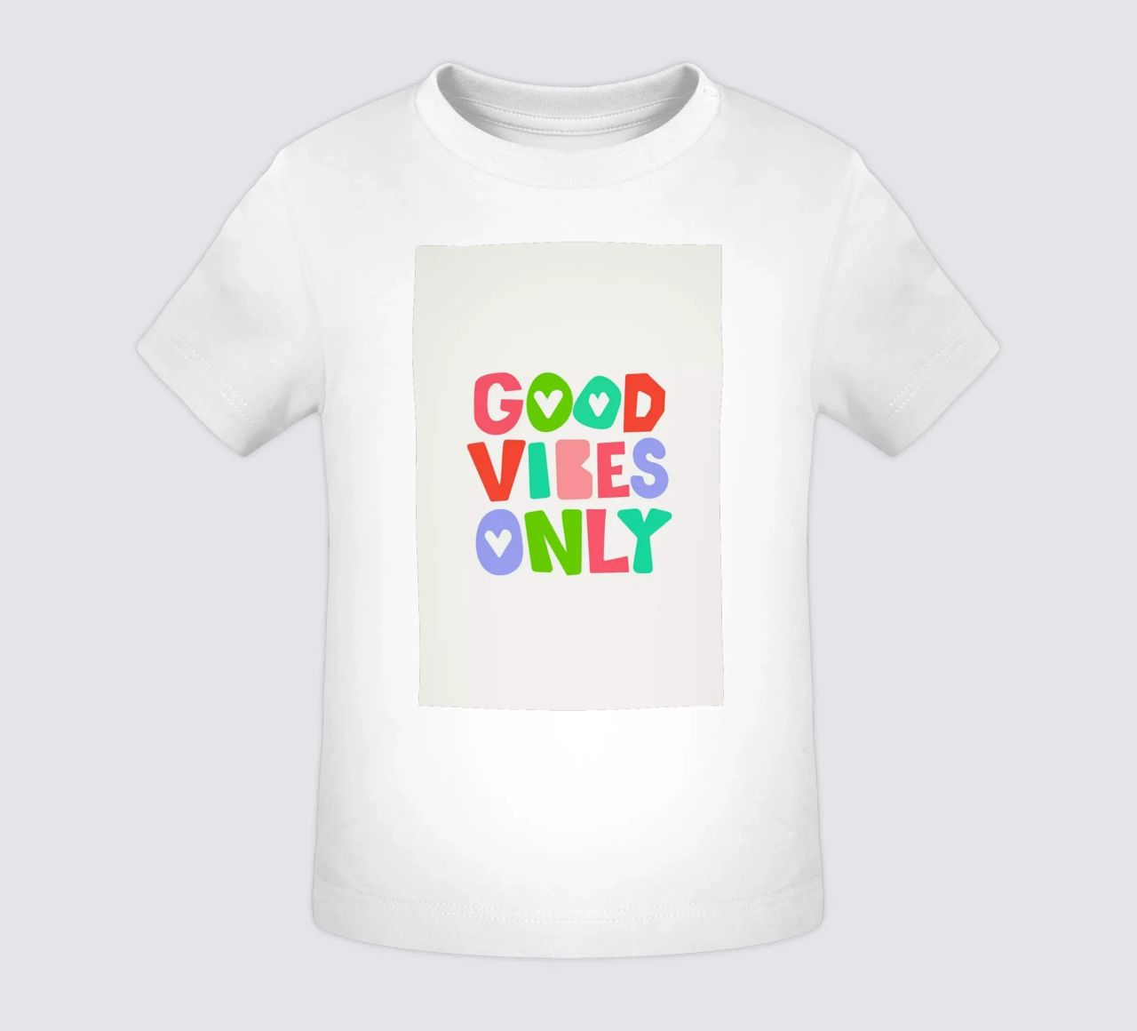 Good vibes only maglietta neonato da Pure