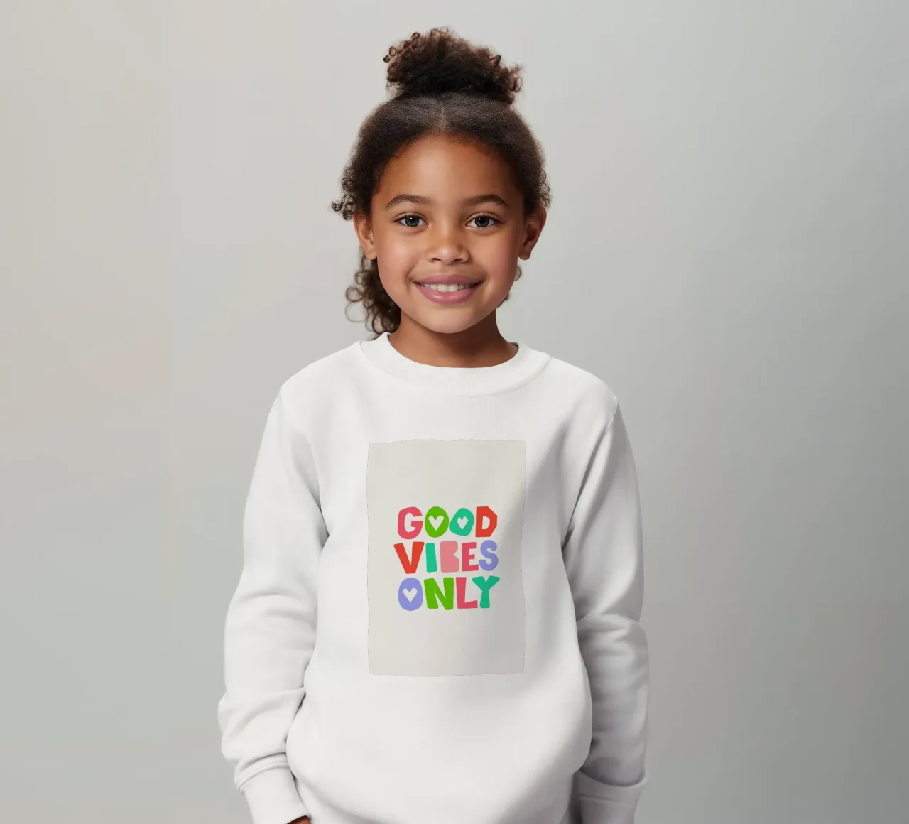 Good vibes only kids sweatshirt by Pure