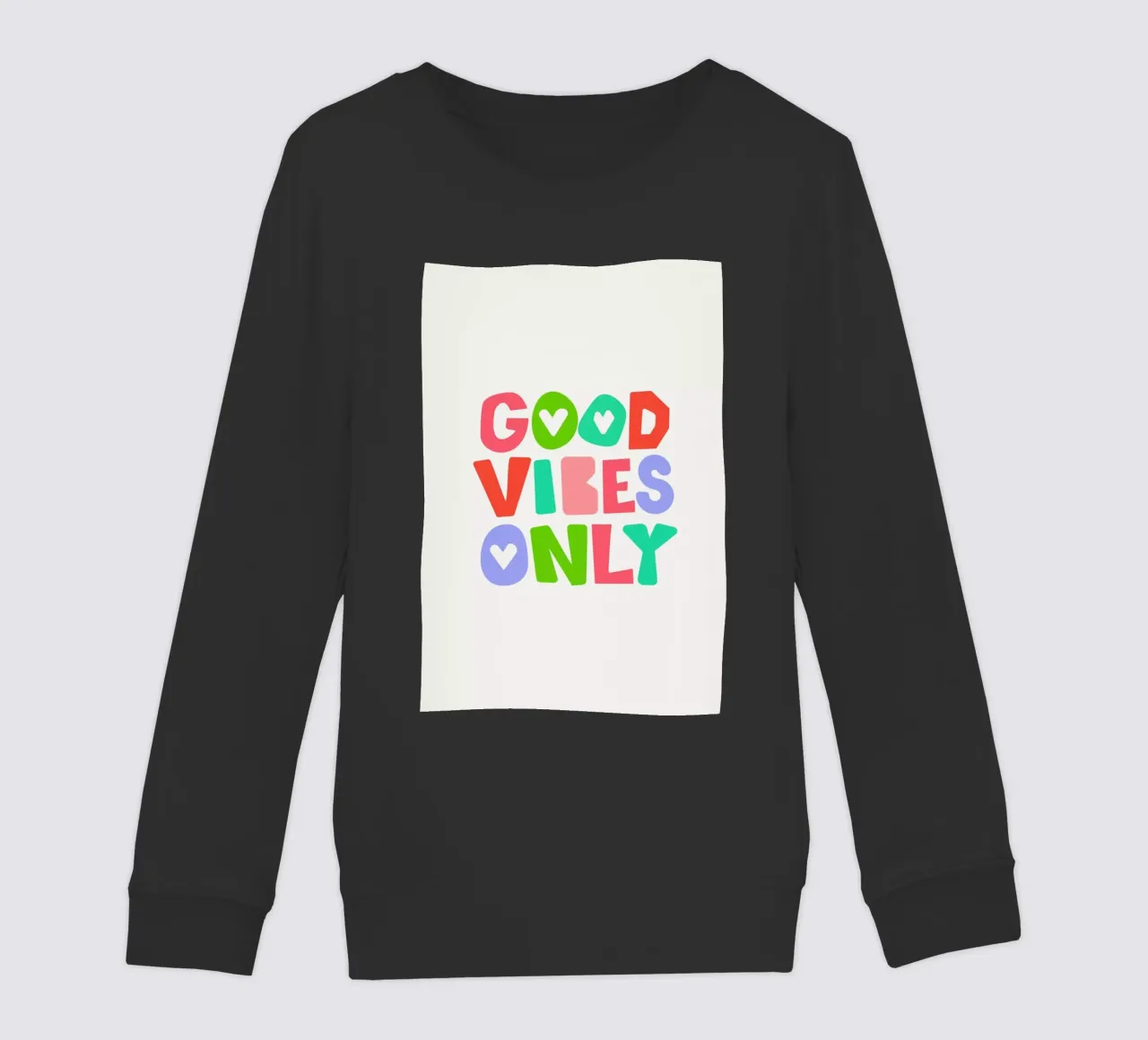 Good vibes only felpa bambino da Pure